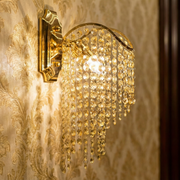 Aplica Cristal FREDA Gold Solo 1xE27