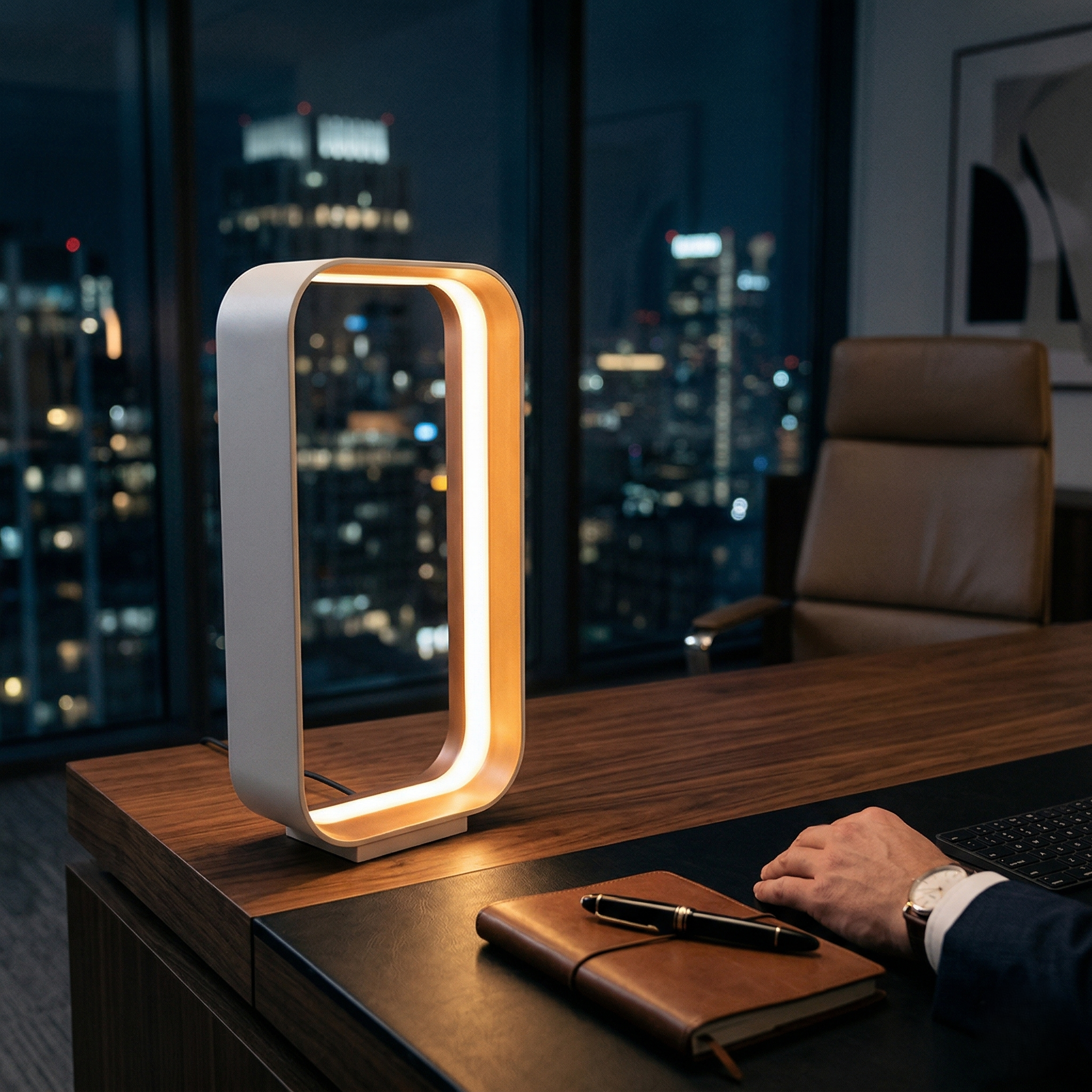 Veioza LED Cizione White 41CM CINQUE Premium