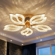 Lustra LED ANEMONE Sparkle Gold Echivalent 600W Telecomanda