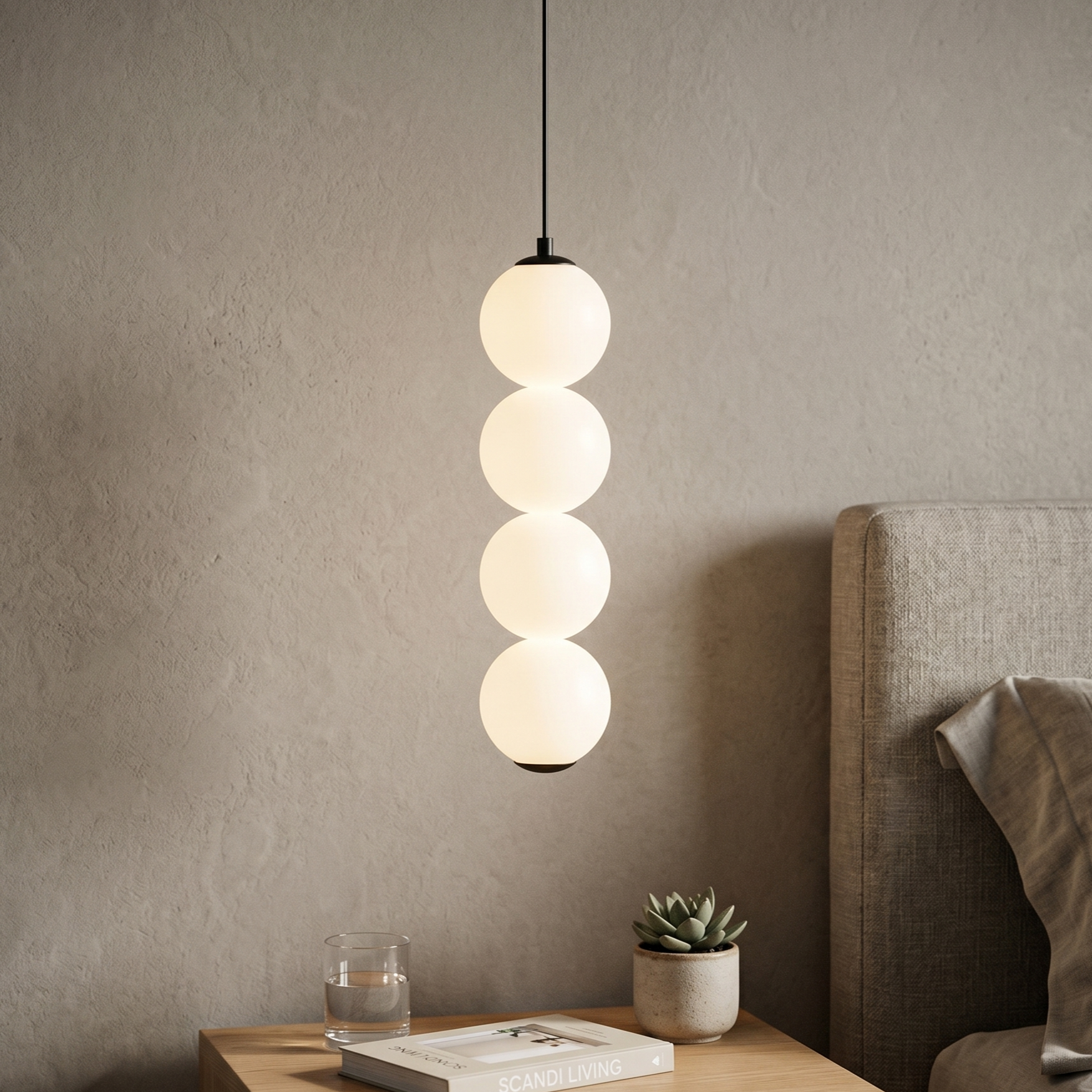 Pendul LED Abajur Mat Black Major VINTER Echivalent 300W