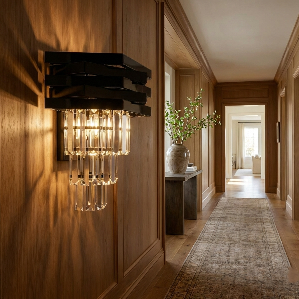 Aplica Perete Cristal Black MALVINA