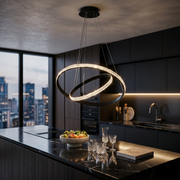 Lustra LED Suspendata Black ZELA 2 Segmente Echivalent 400W