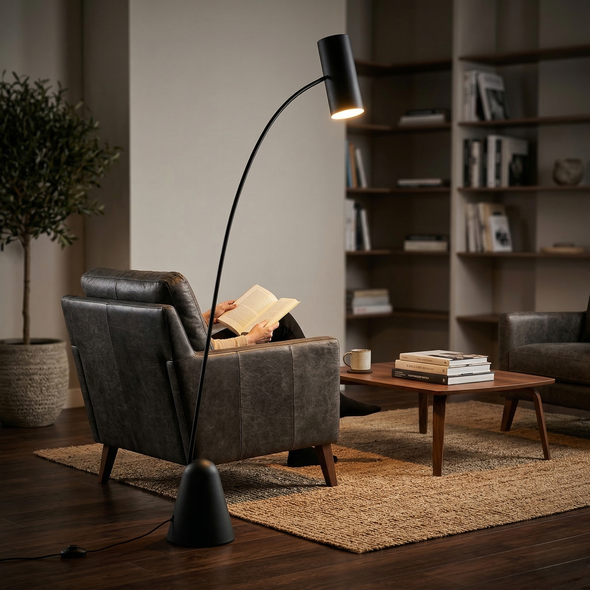 Lampadar Cialto Black 206CM CINQUE Premium 1xE27