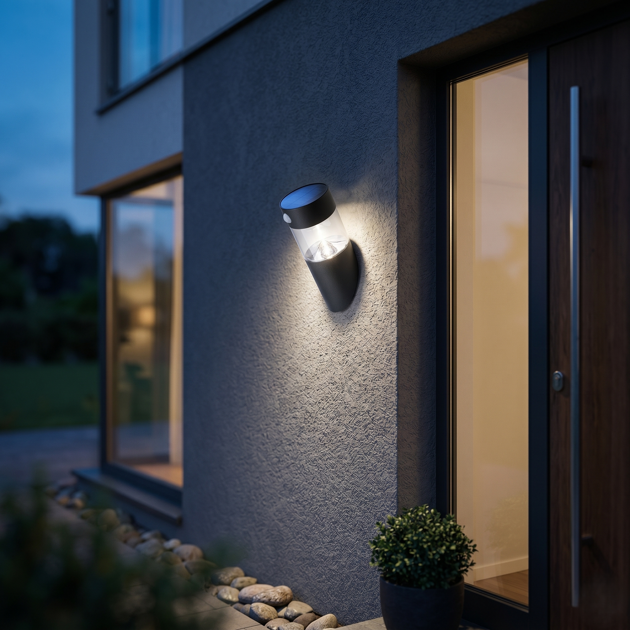 Aplica LED Solara ORLIN Exterior Neagra Premium