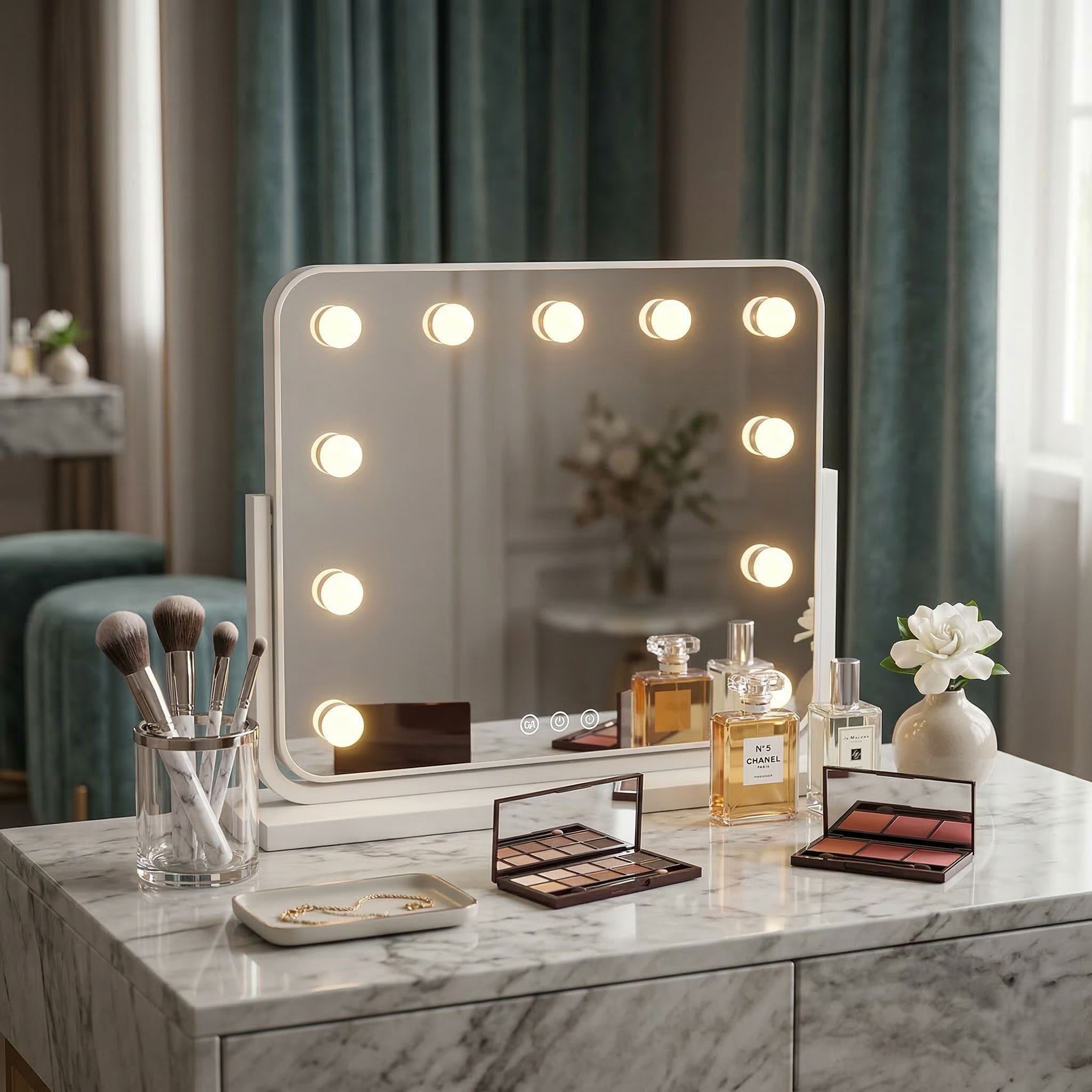 Oglinda LED Make-UP BELLORIA 50x40CM 3 Lumini