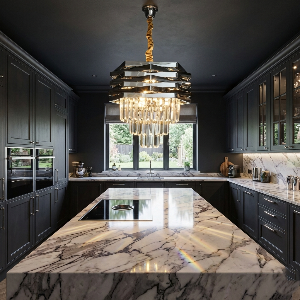 Candelabru Cristal Silver MALVINA ⌀40CM