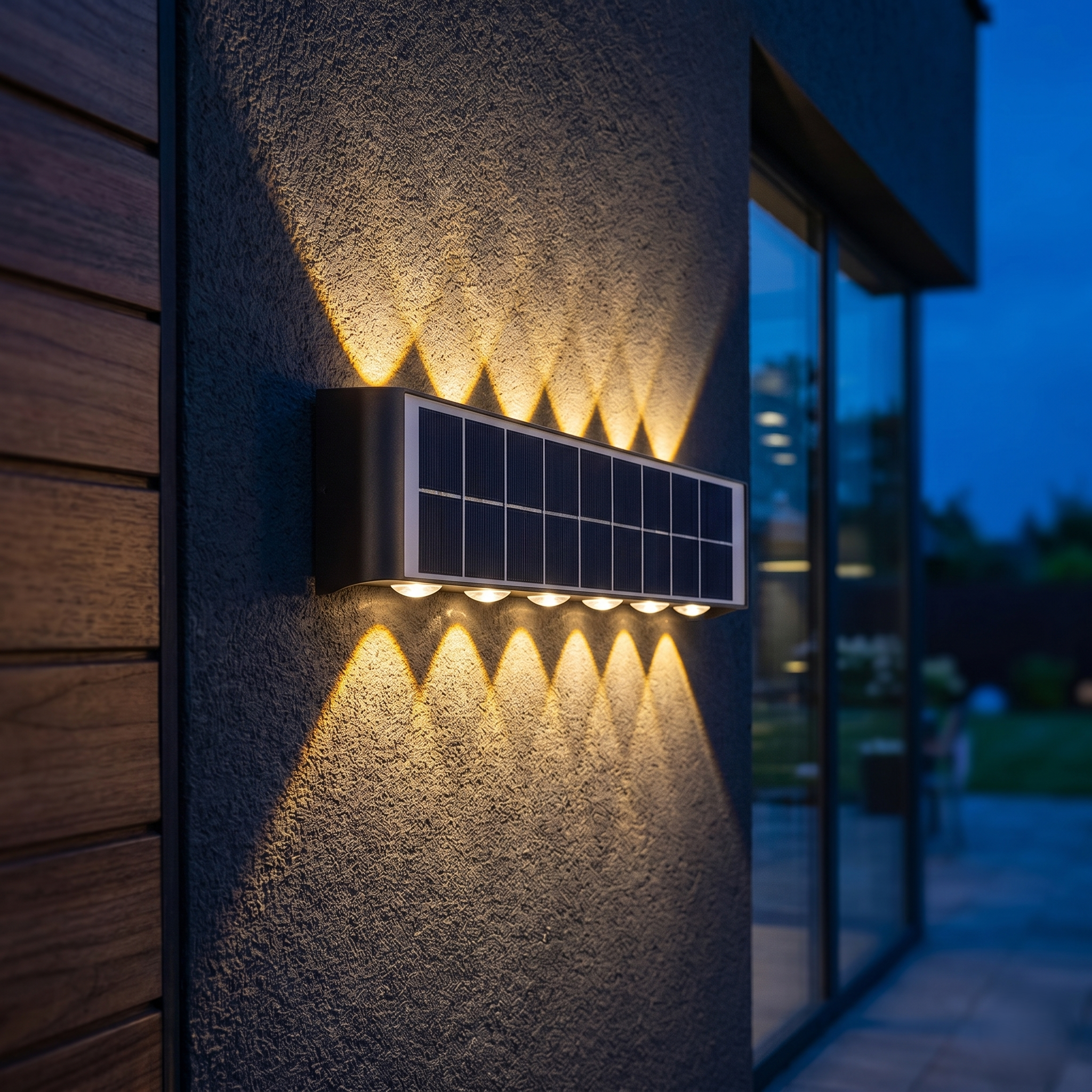Aplica LED Premium Exterior Trio 12W Dimabila Solara