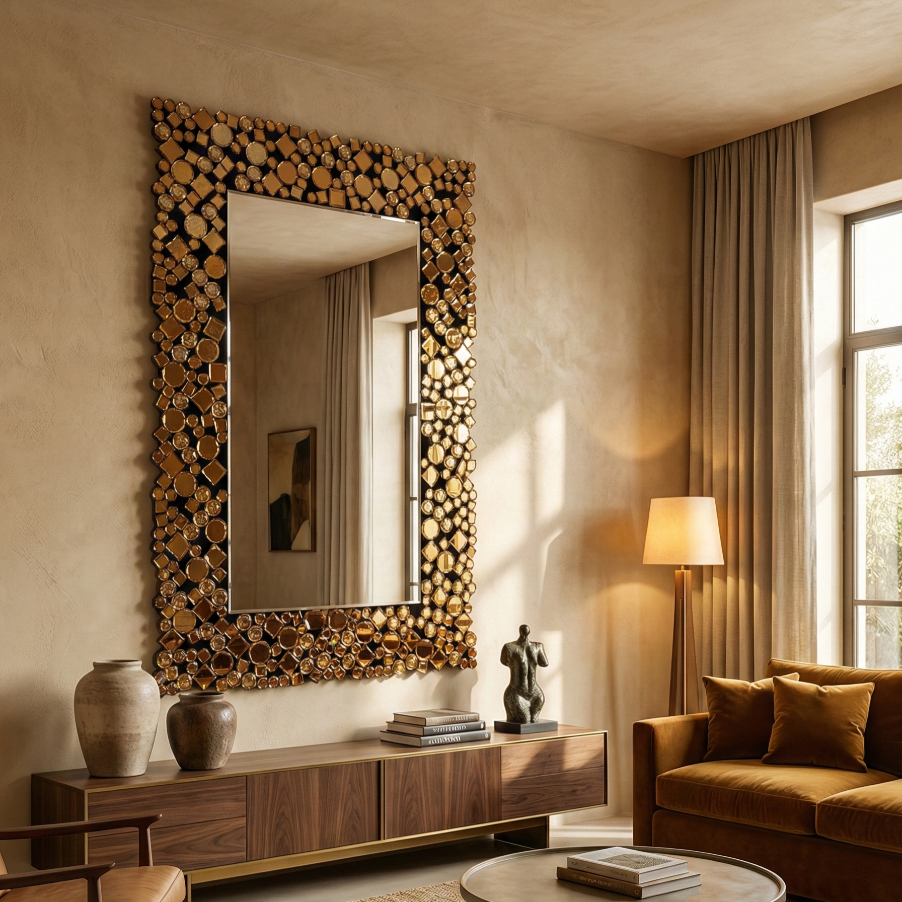 Oglinda Decorativa Dreptunghiulara 120x80CM RIFLESSA MARO