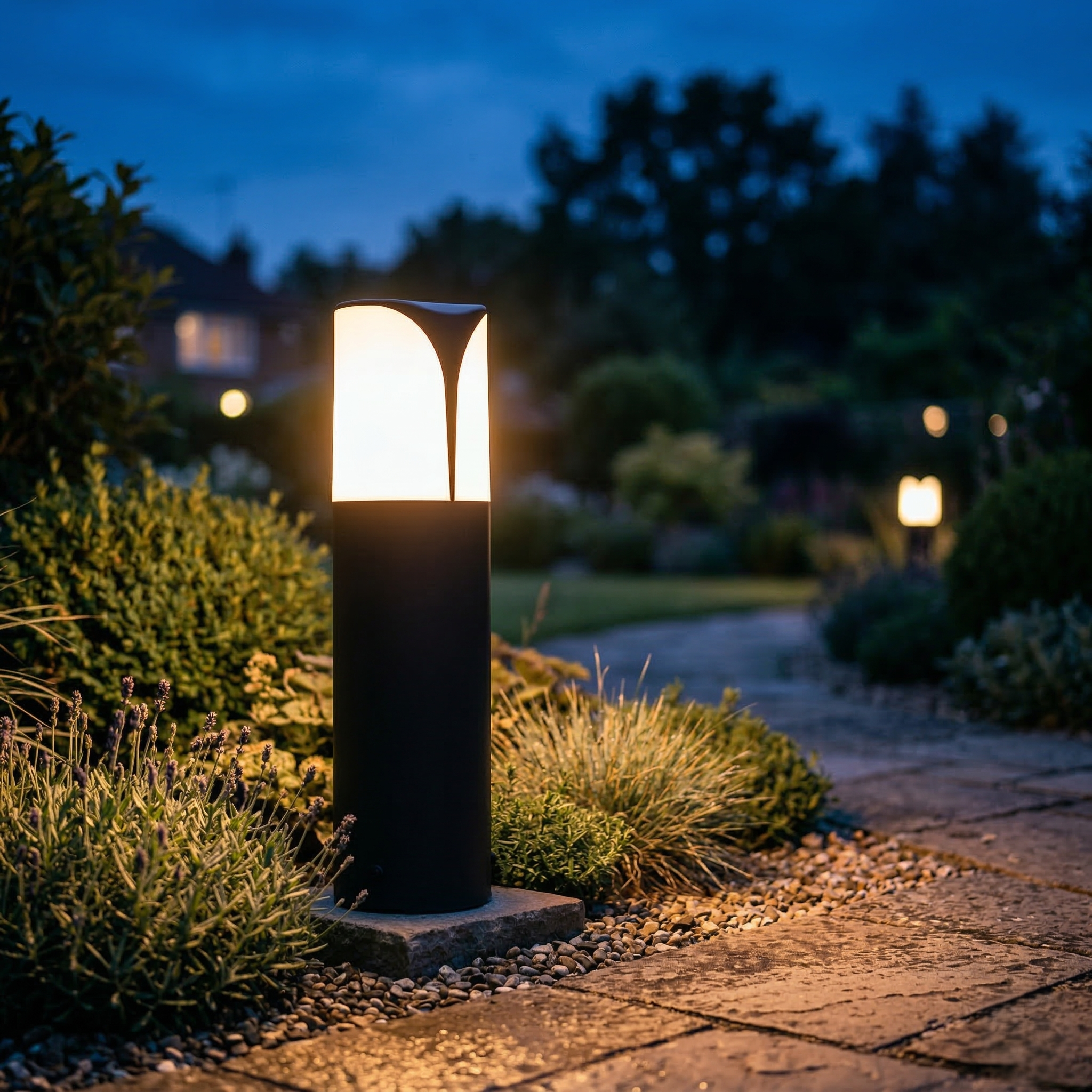 Stalp de iluminat exterior LIORA 1xE27 30CM