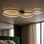 Lustra LED Modern Black FLUXA Echivalent 300W
