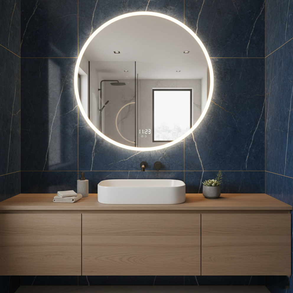 Oglinda LED SERAVINO 80CM Functie Dezaburire, Senzor, 3 Lumini