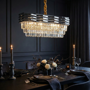 Candelabru Cristal Silver MALVINA 80x30CM