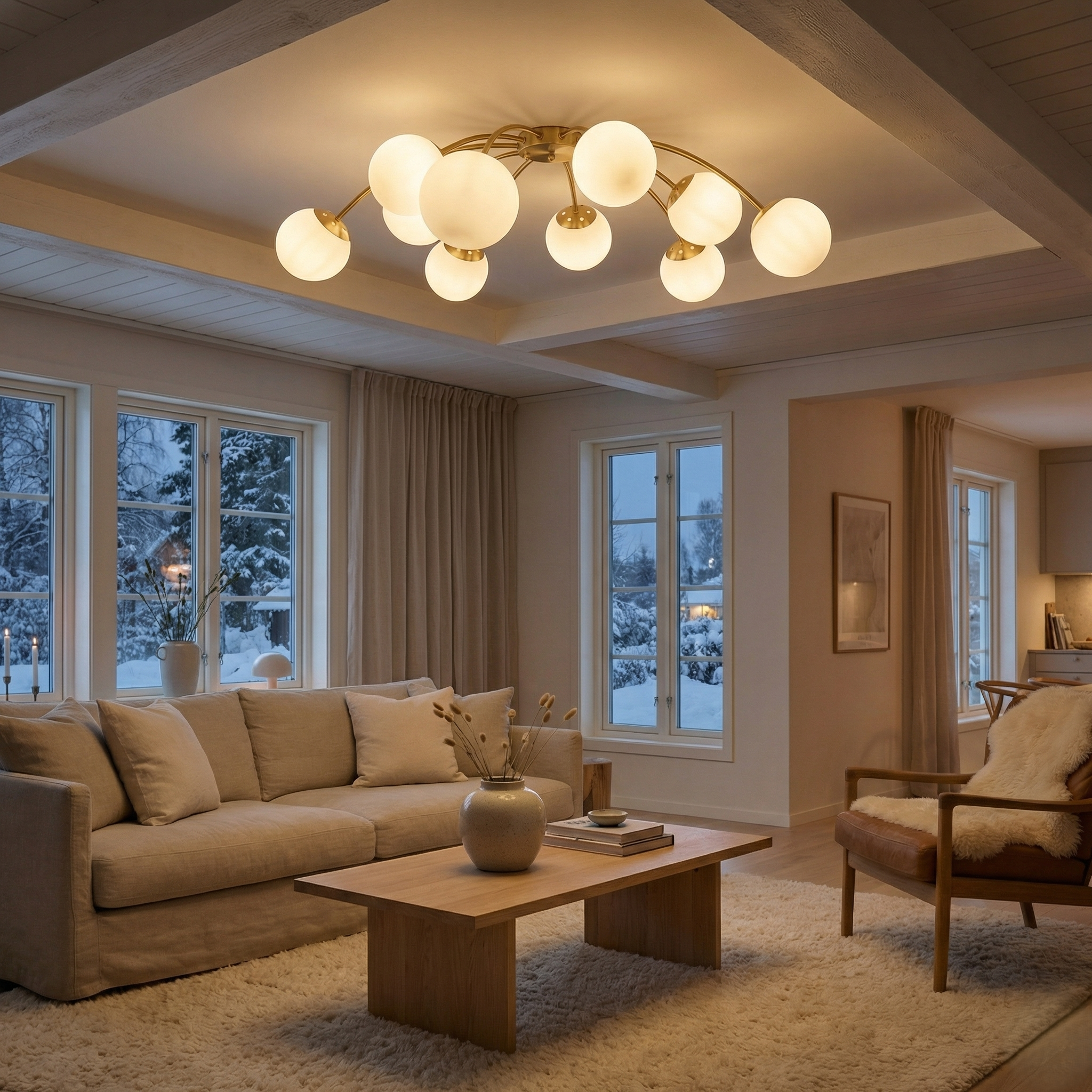 Lustra Abajur MAT Gold ORSA 10XE27