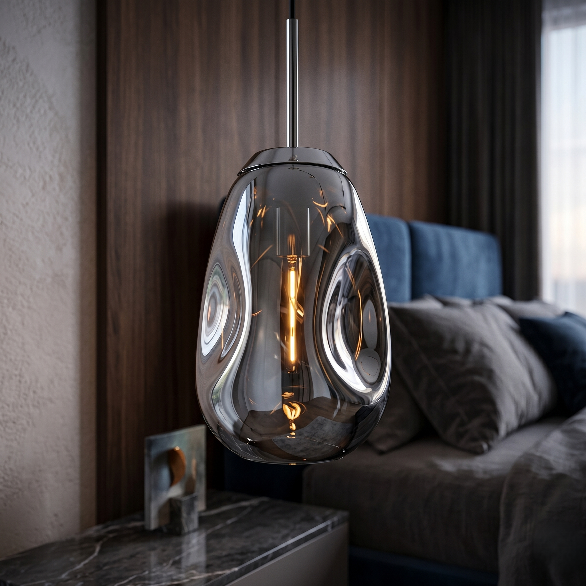 Pendul Luxury Silver CAVO 1xE27