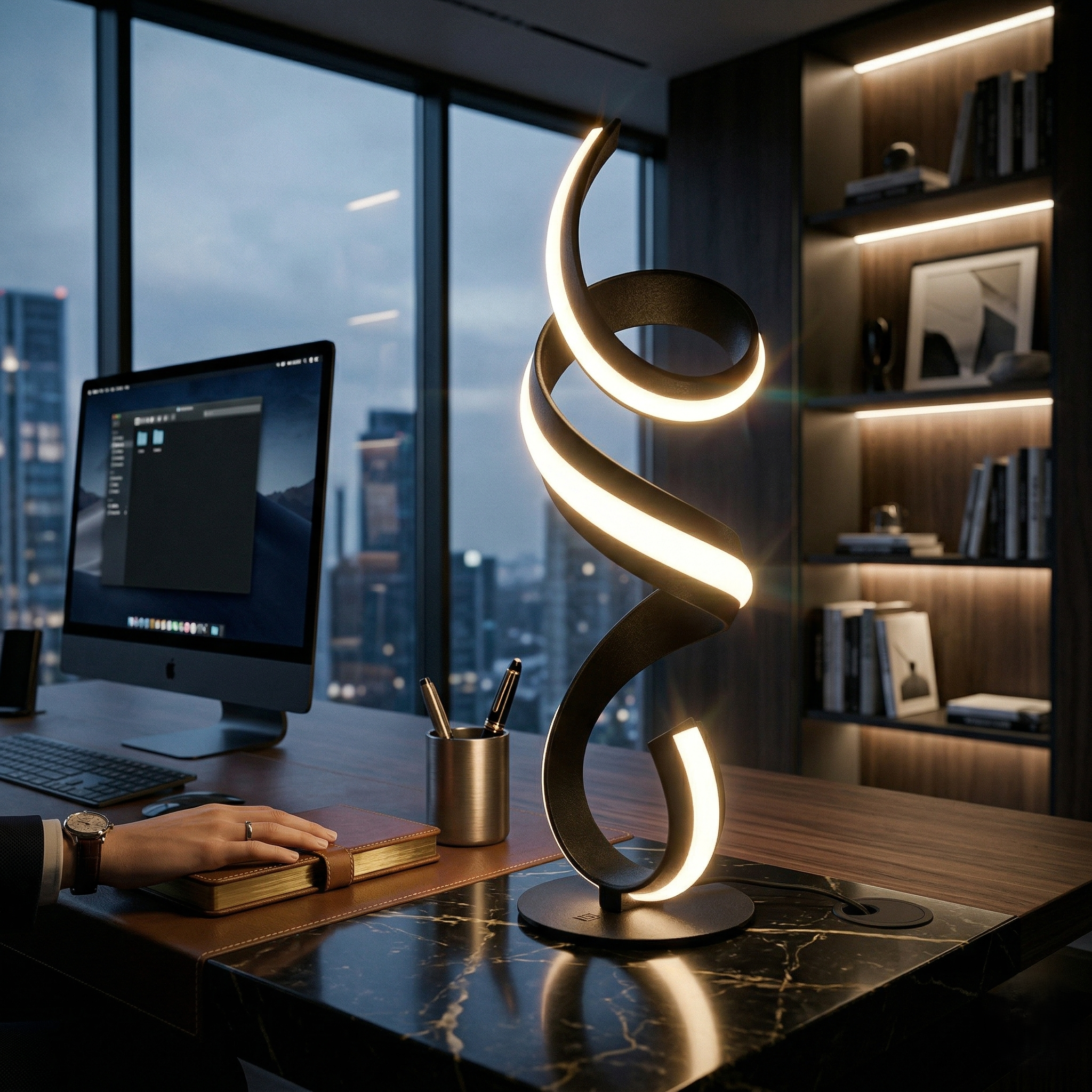 Veioza LED Cisenna Black 60CM CINQUE Premium