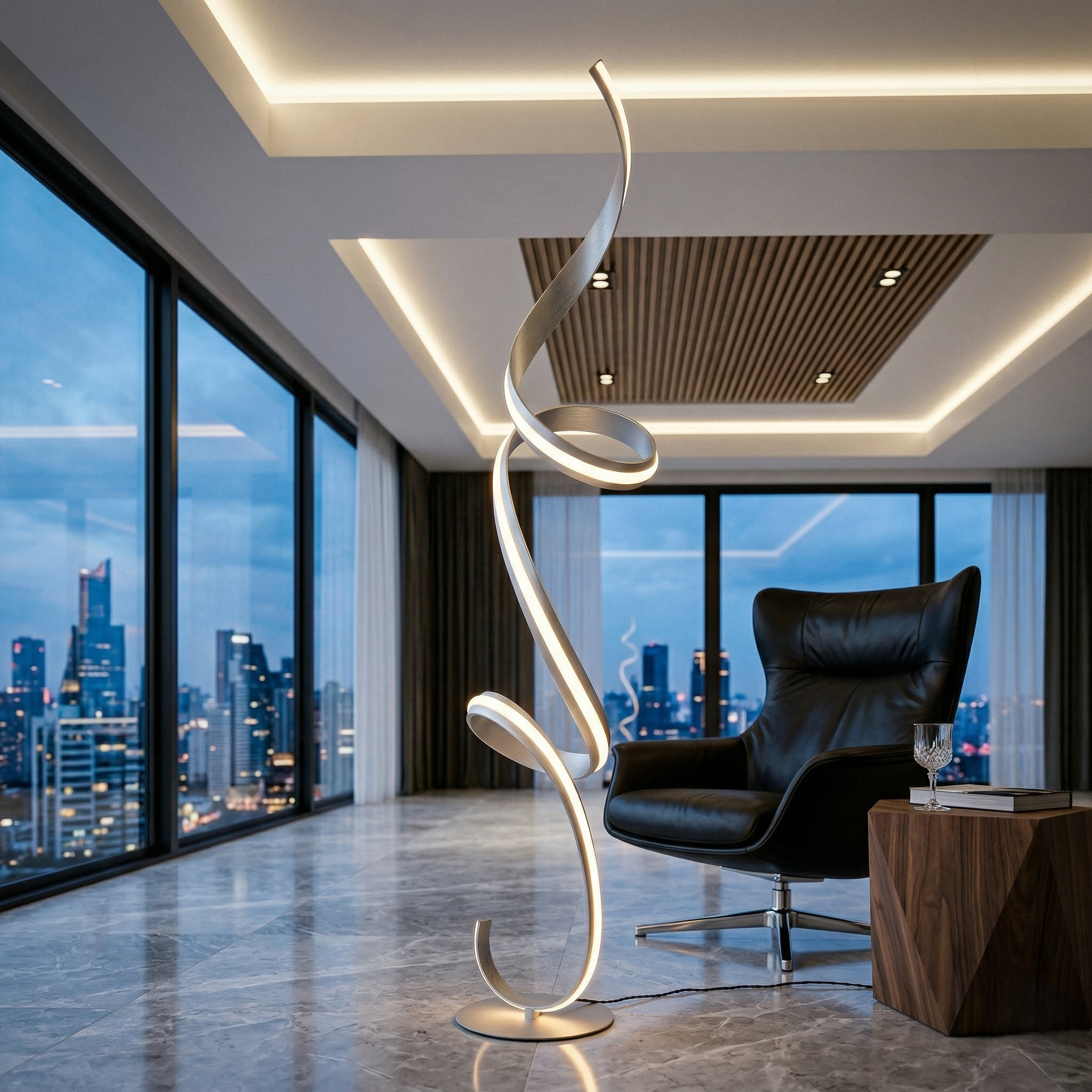 Lampadar Cisenna Silver 180CM CINQUE Premium