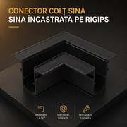 Conector Colt Sina Incastrata Pe Rigips Magnetica