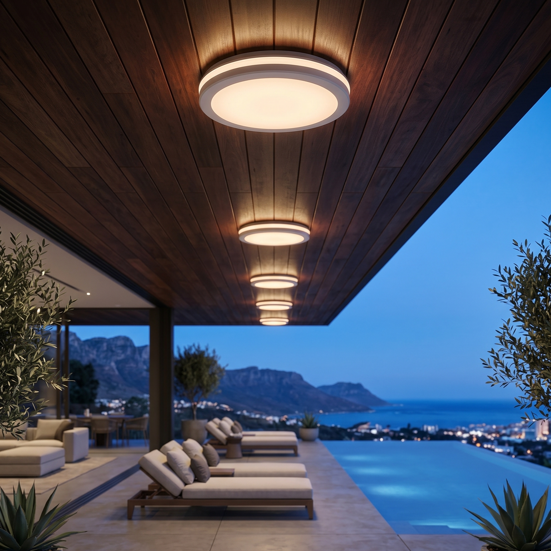Plafoniera LED Exterior ELMOR Alba 30cm 28W 2450lm CCT Premium