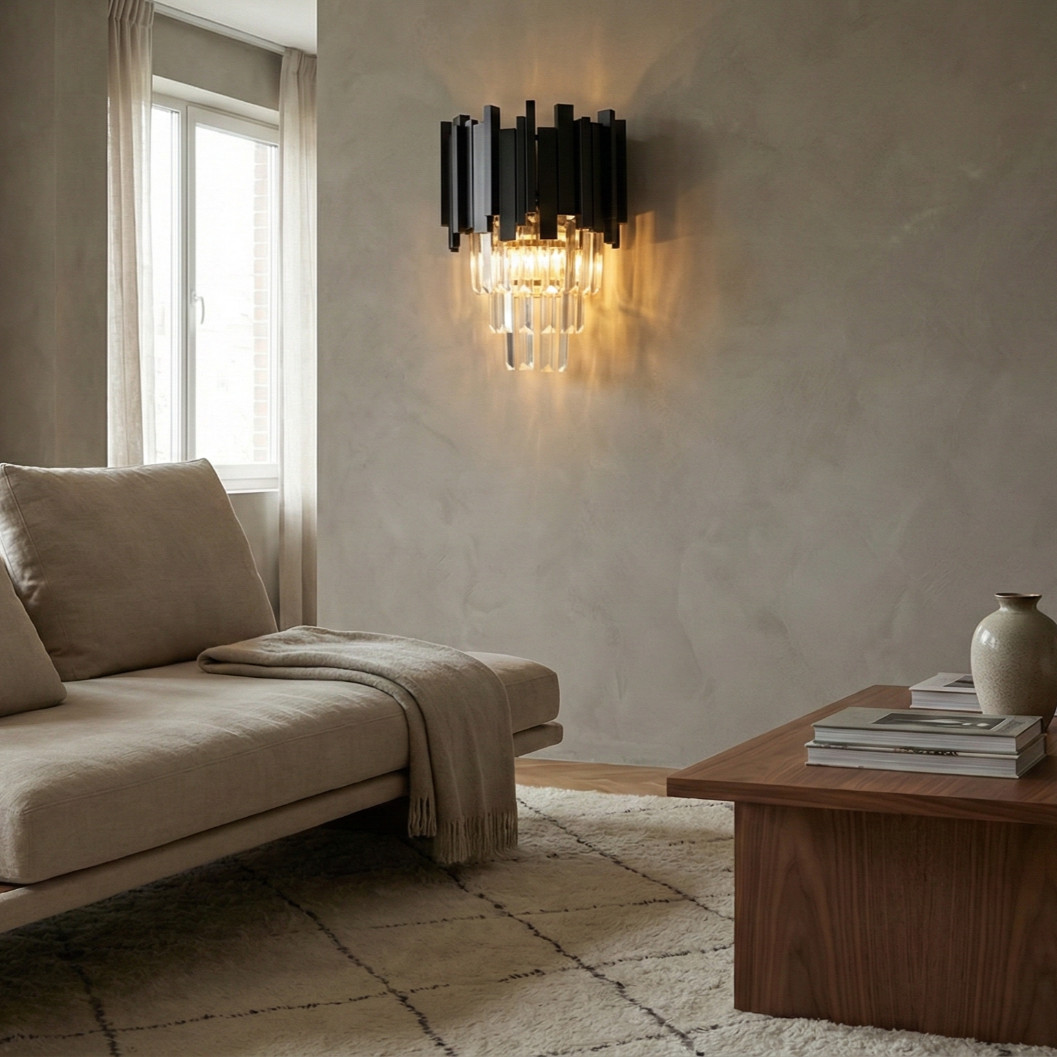 Aplica Perete Cristal BLACK WIDOW