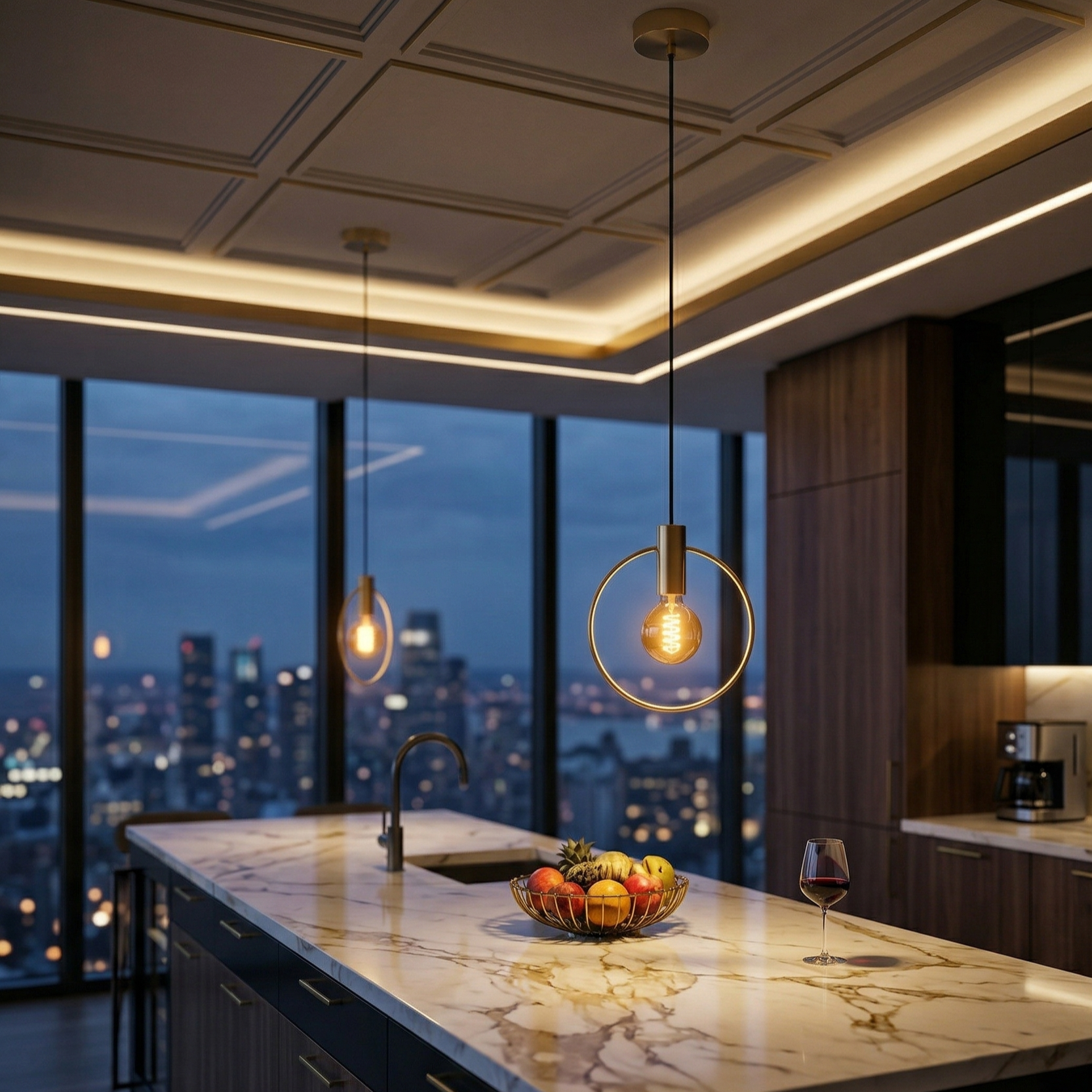 Pendul MANIZALES GOLD 1xE27