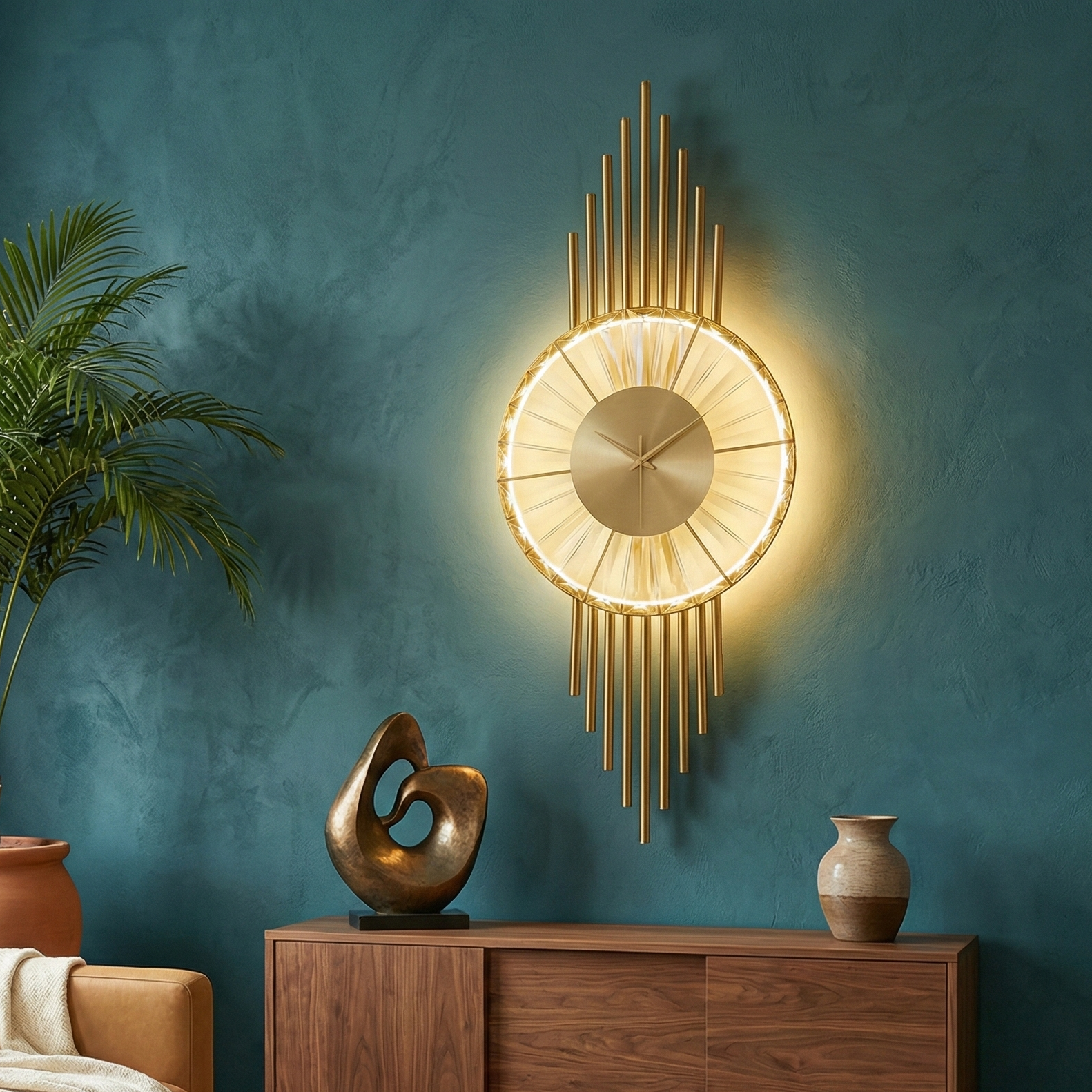 Aplica LED cu Ceas MERIDIAN AURA 65CM