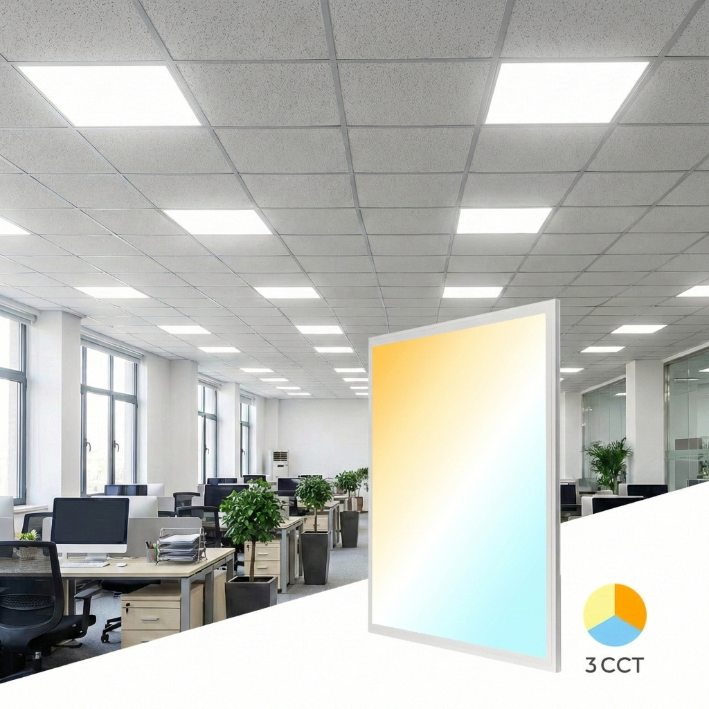 Panou LED Slim Incastrabil 60X60cm Alb 48W CCT