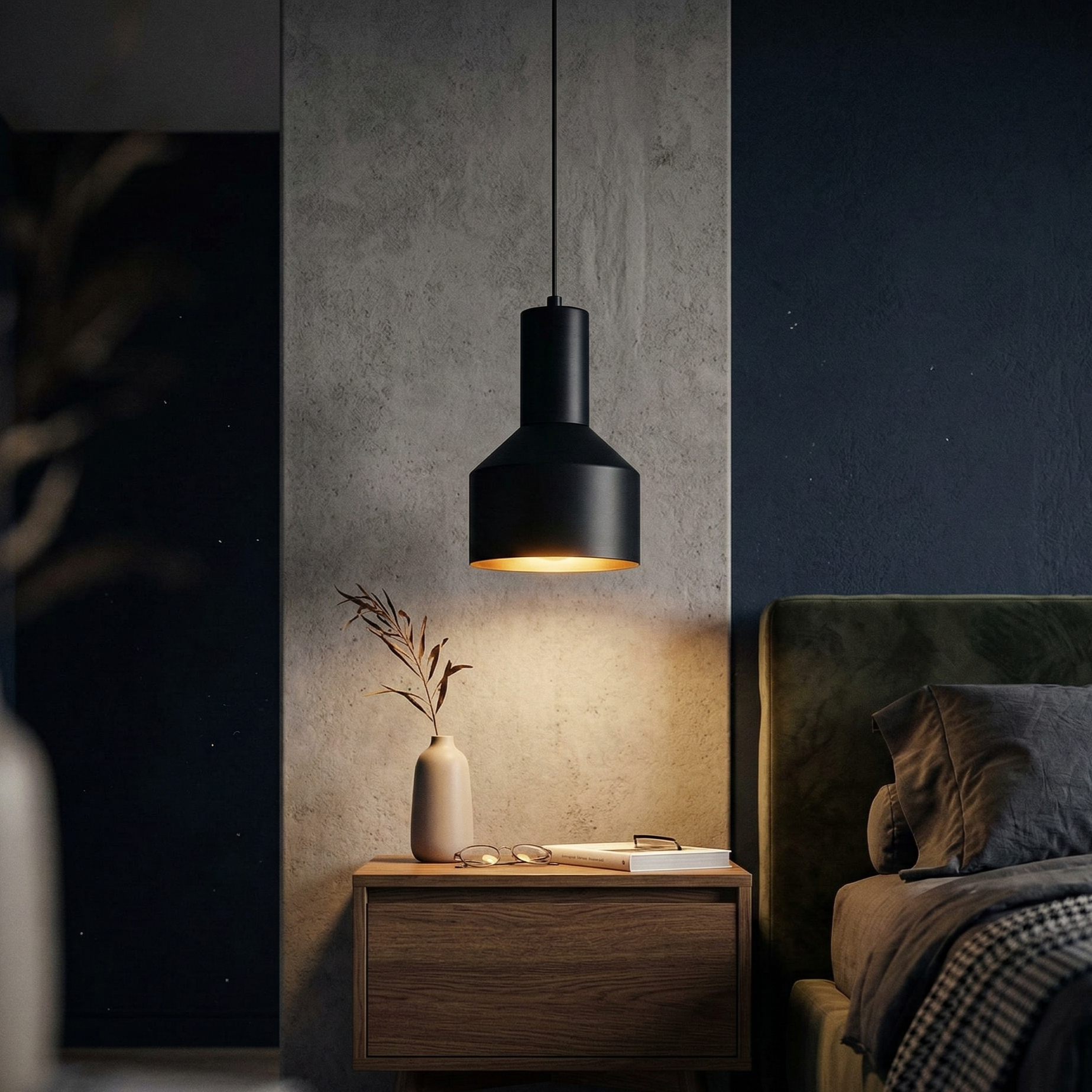 Pendul Modern 1xE27 Arcane Black