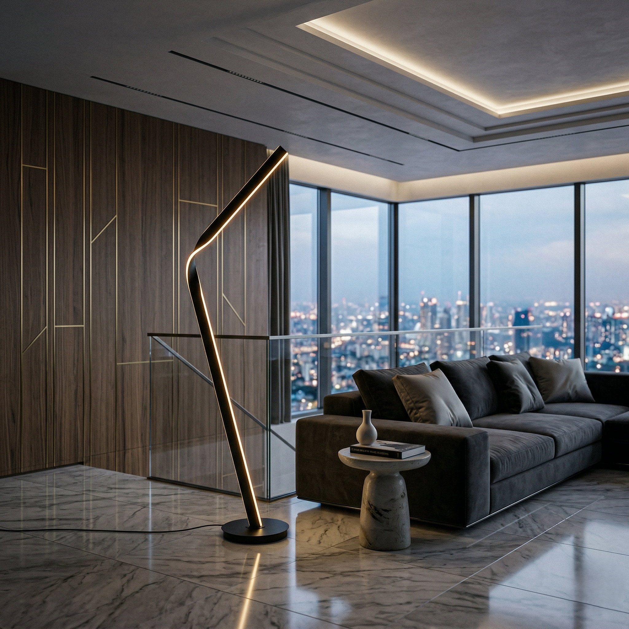 Lampadar Cicenza Black 181CM CINQUE Premium