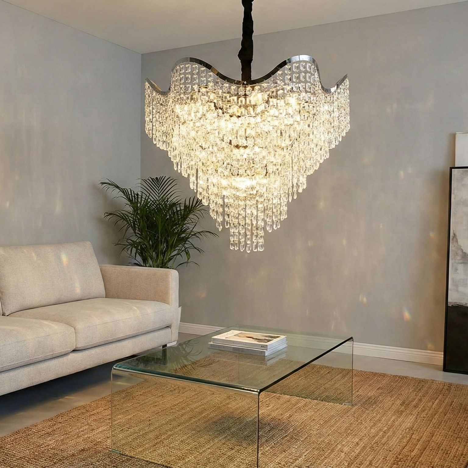 Candelabru Maxi VLORA Silver Ø78CM