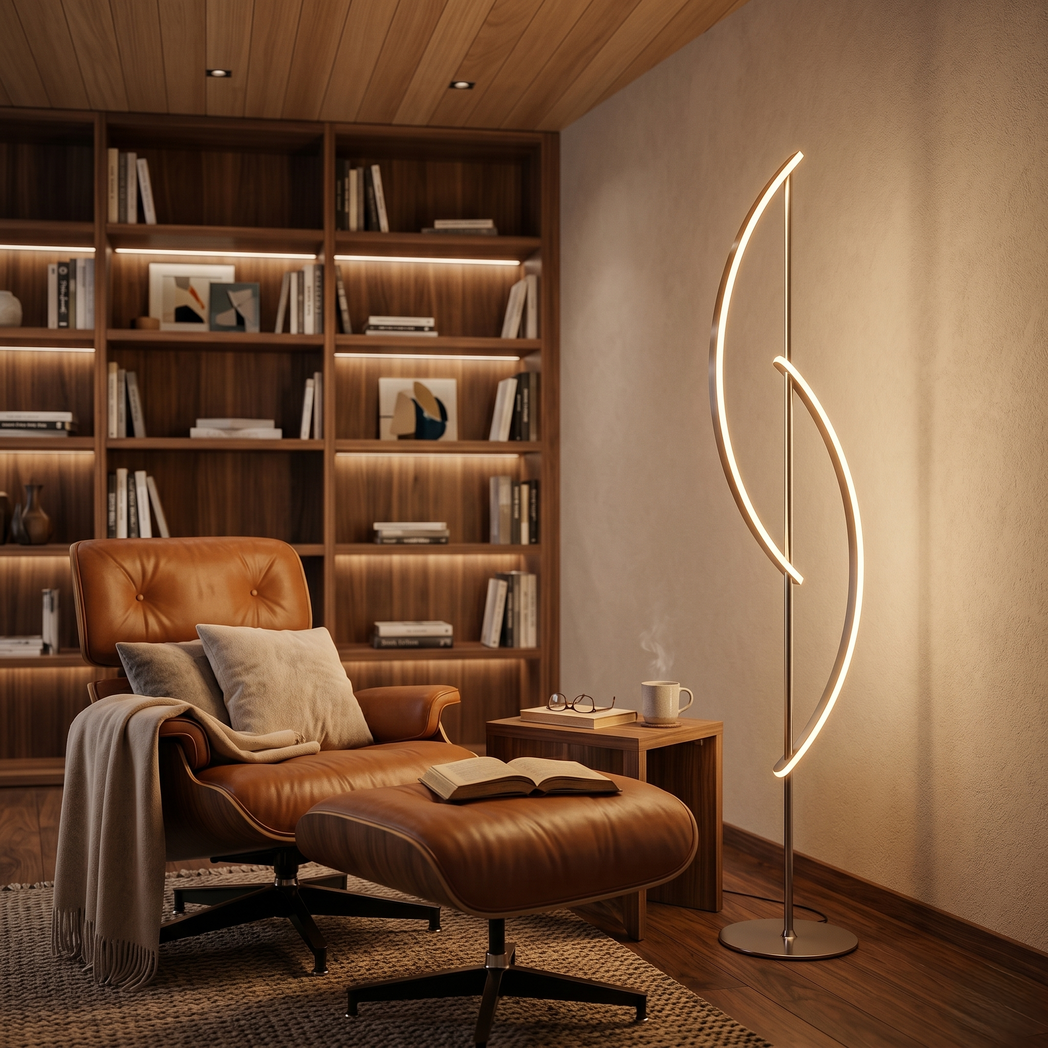 Lampadar Modern LED Premium Silver ORIVA 150CM