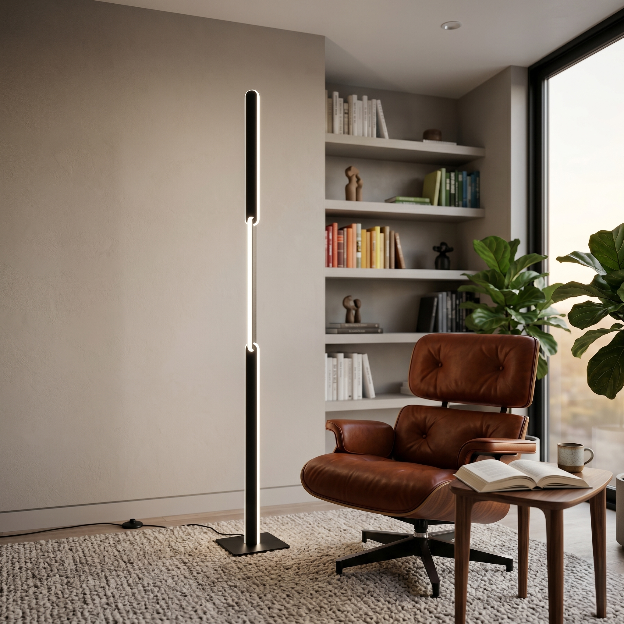Lampadar Modern LED Premium Black OMIRA 130CM