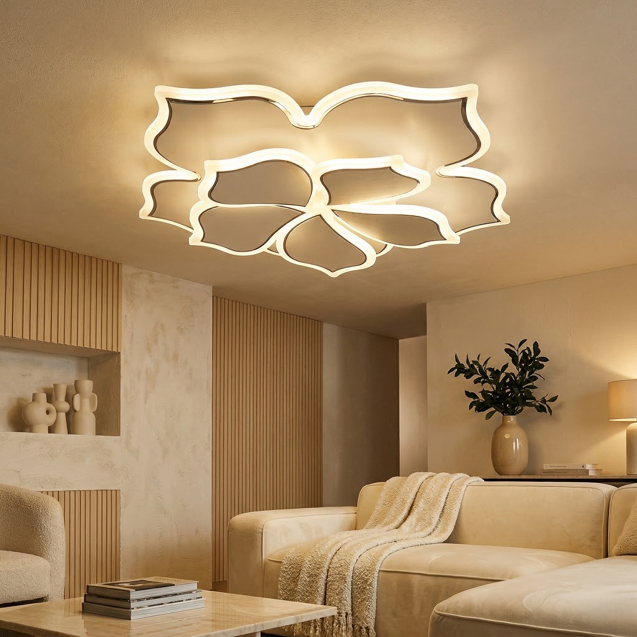 Lustra LED IRELIA White Echivalent 600W Telecomanda