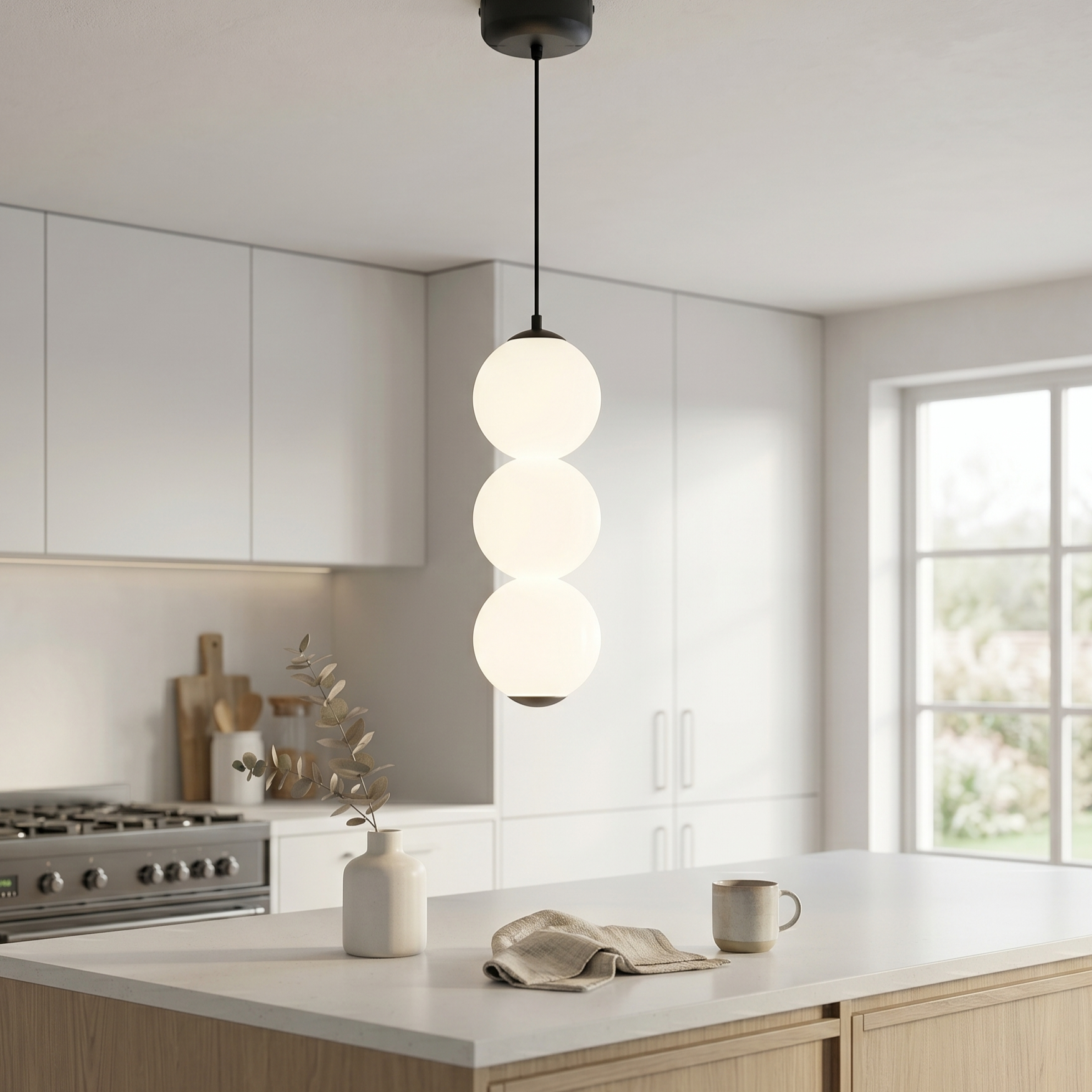 Pendul LED Abajur Mat Black VINTER Echivalent 200W