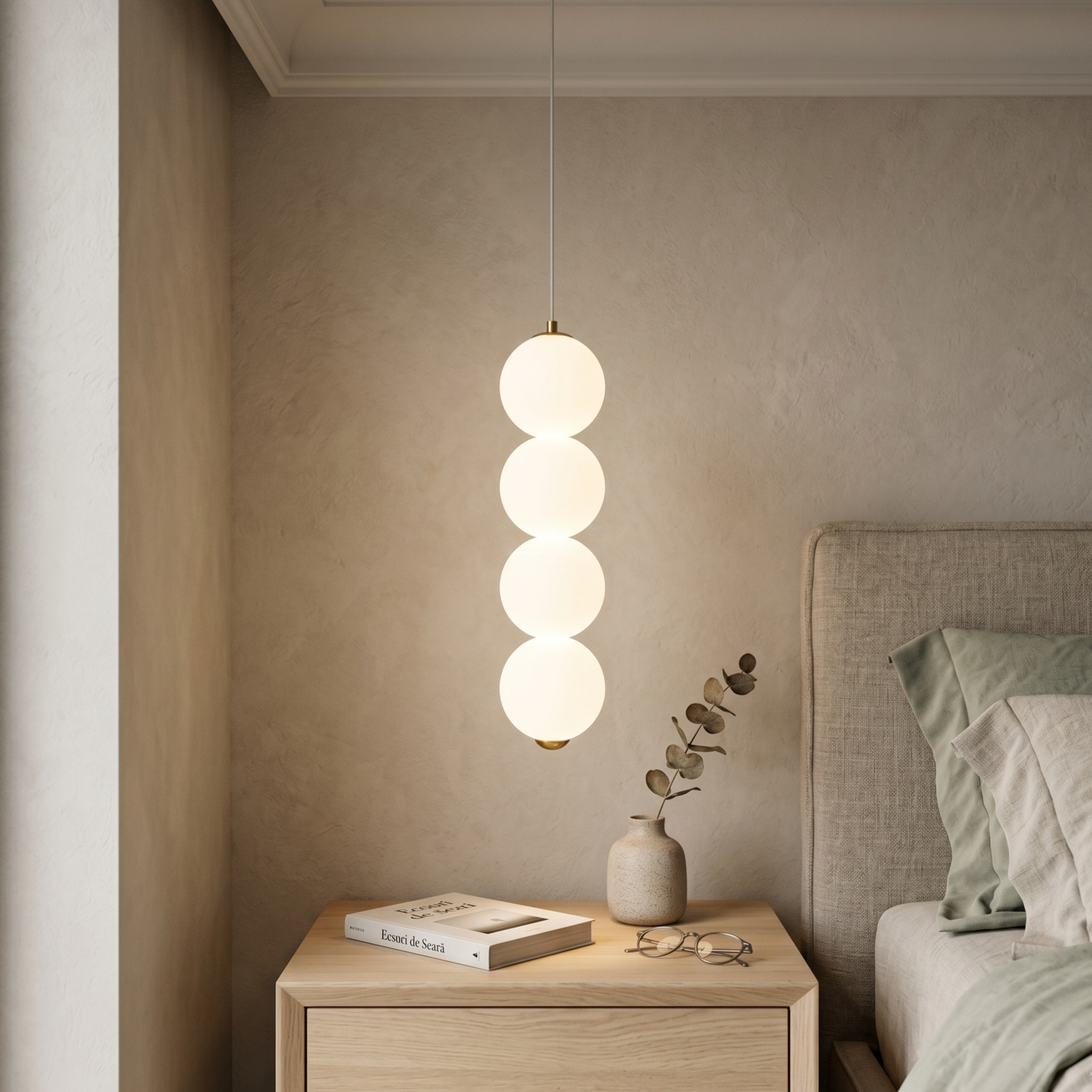 Pendul LED Abajur Mat Gold Major VINTER Echivalent 300W