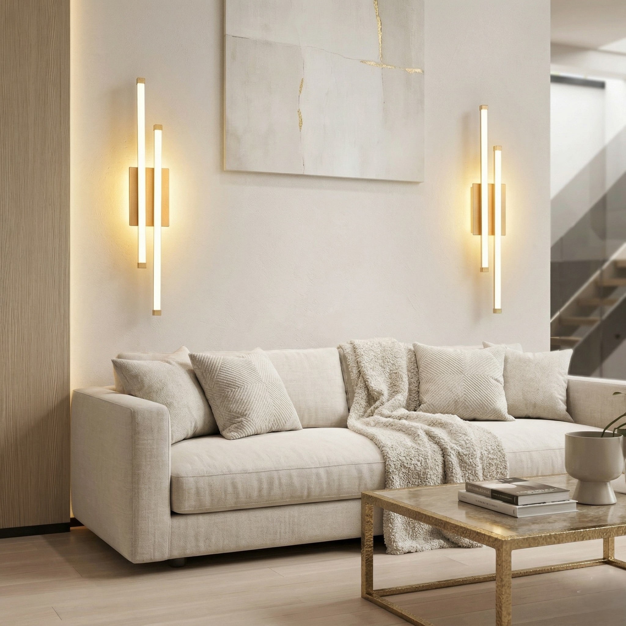 Aplica LED LINNES Beauty Gold 44W Echivalent 200W