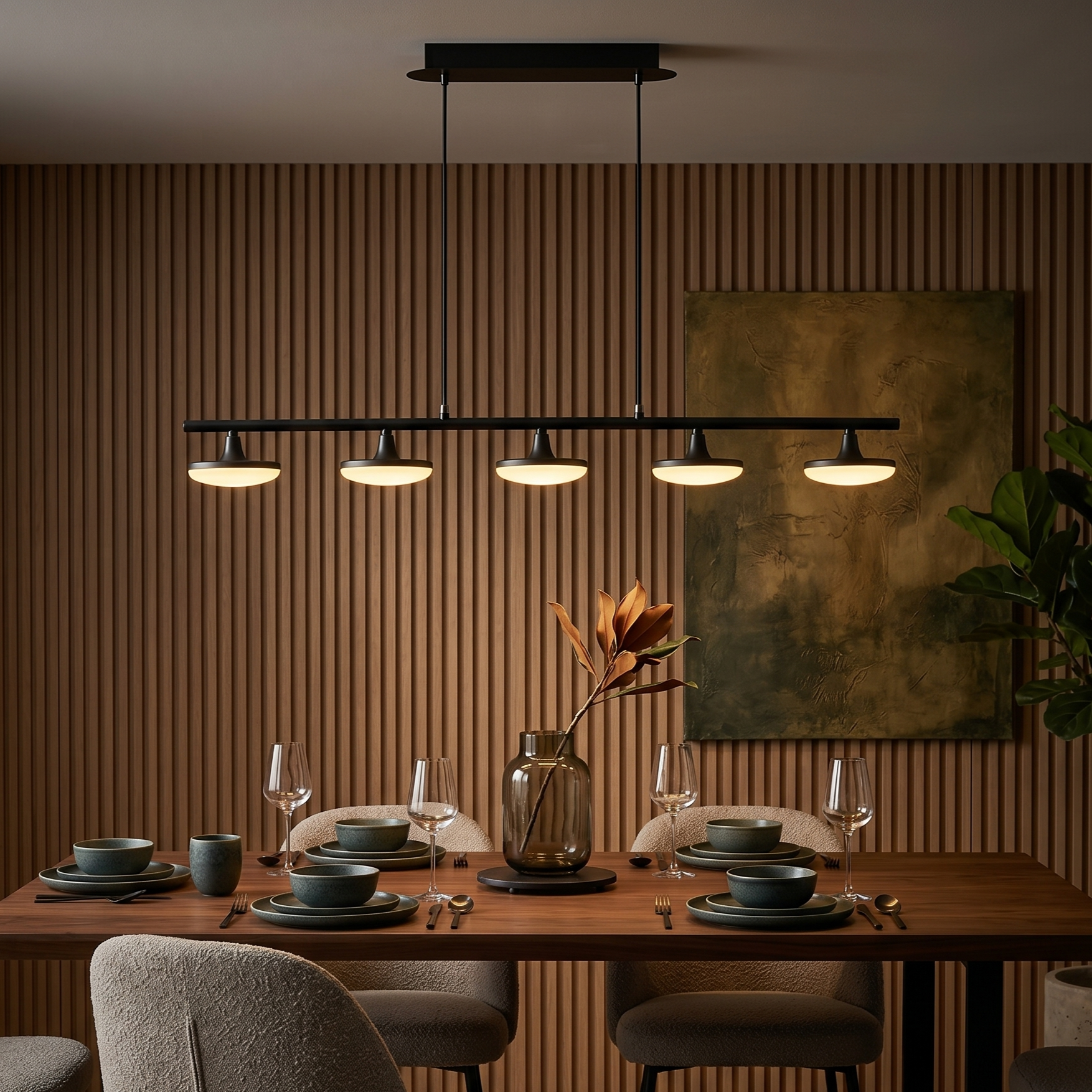 Lustra LED Suspendata Liniara Premium TINDRA Echivalent 200W