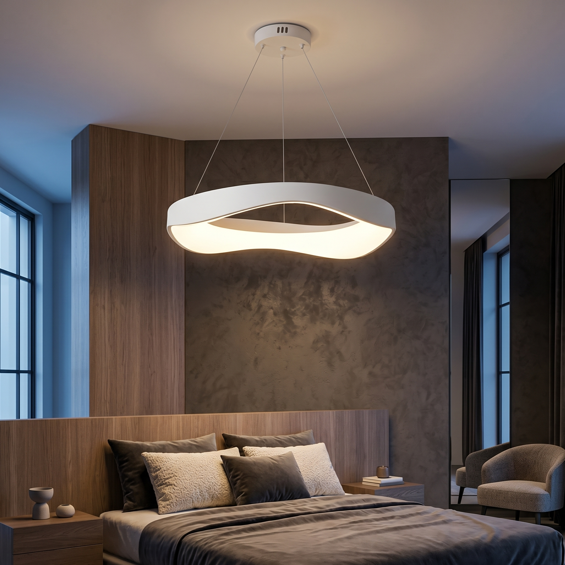 Lustra LED White Cloud Echivalent 400W Telecomanda