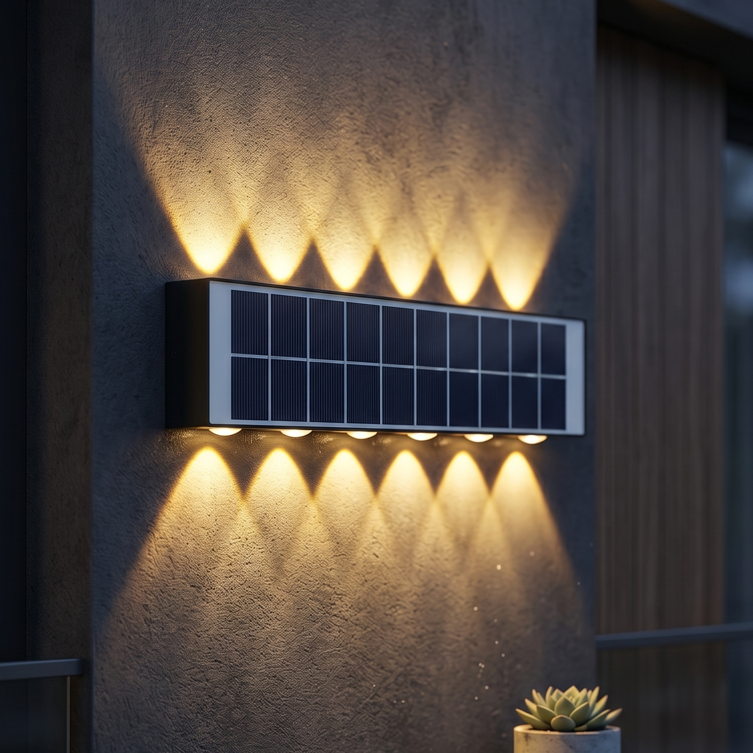 Aplica LED Premium Exterior Trio 12W Dimabila Solara