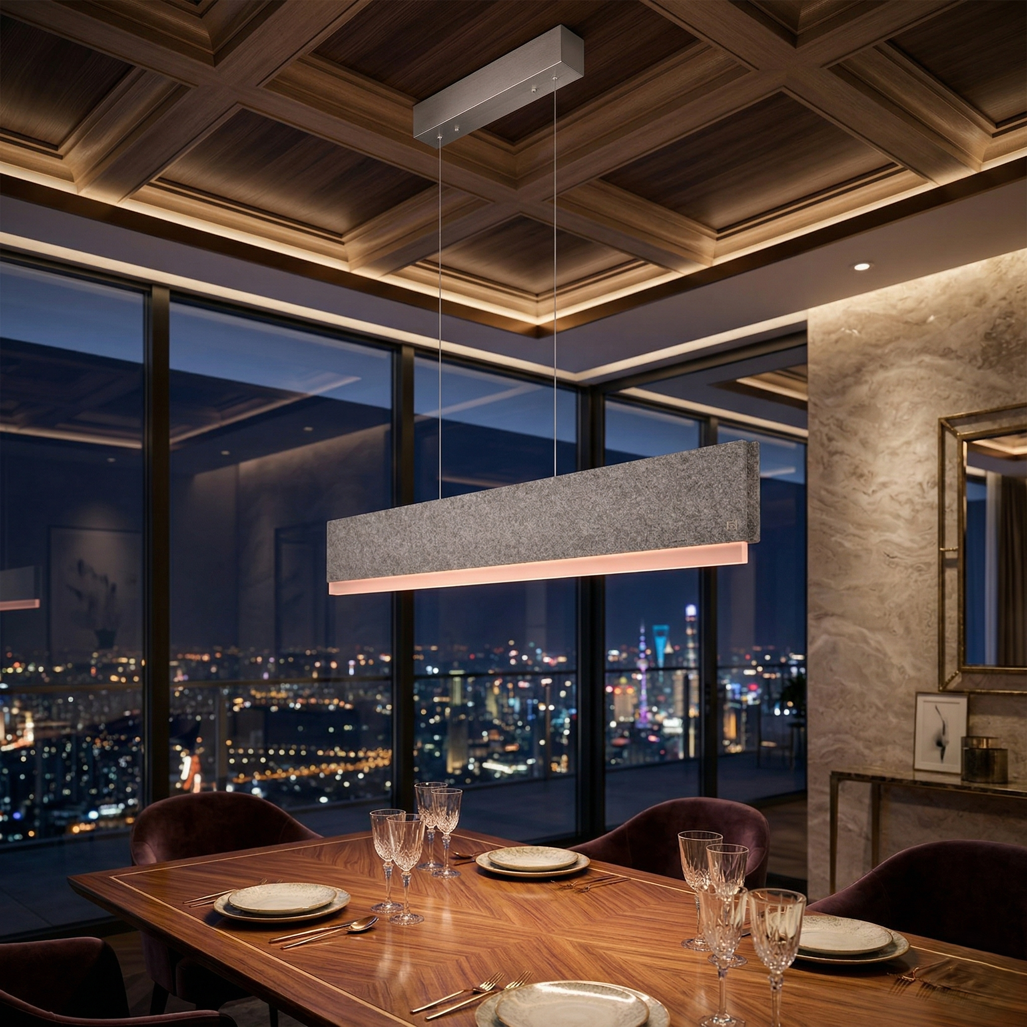 Lustra LED Suspendata Cicara CINQUE Premium Echivalent 300W