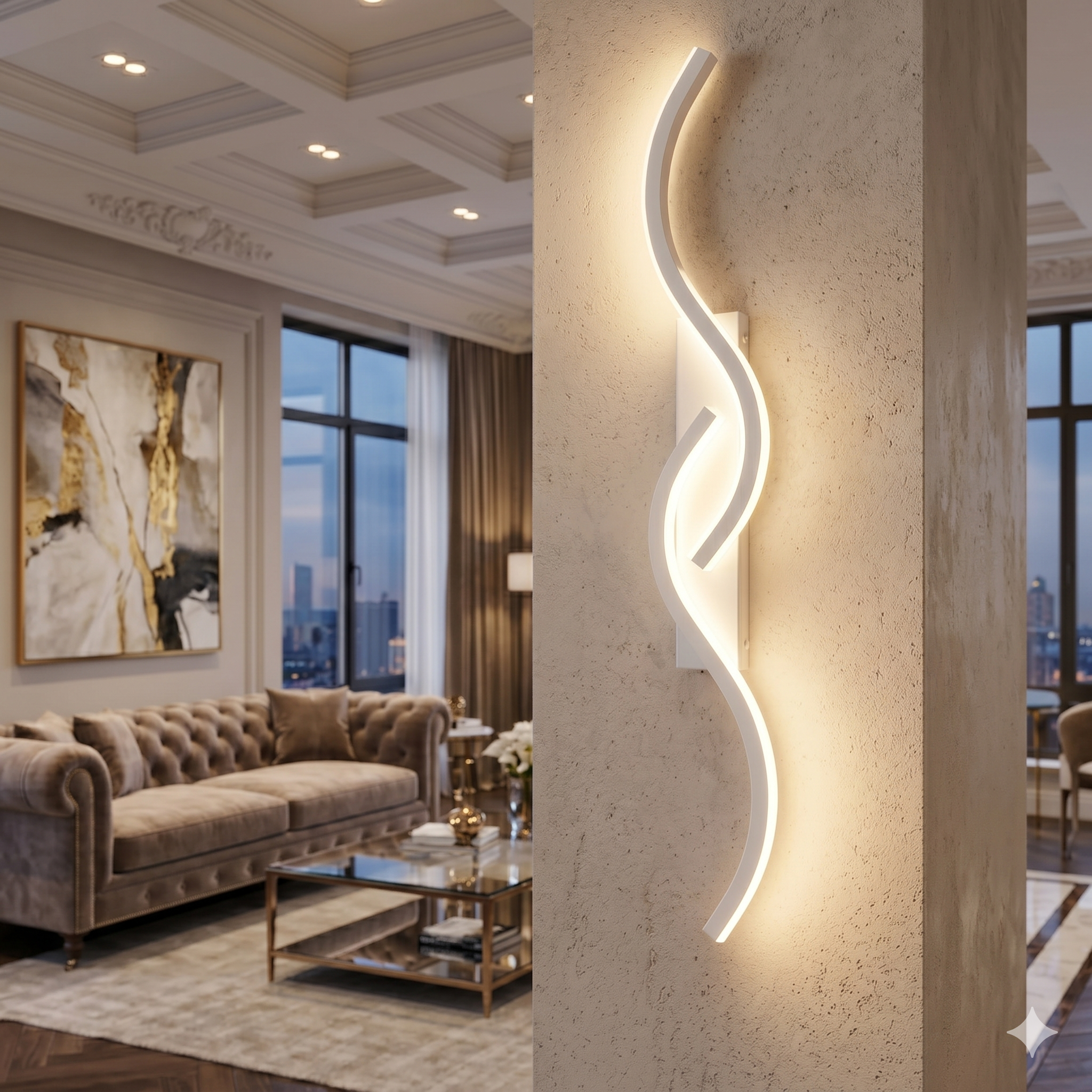 Aplica LED Eternity White 20W 80cm