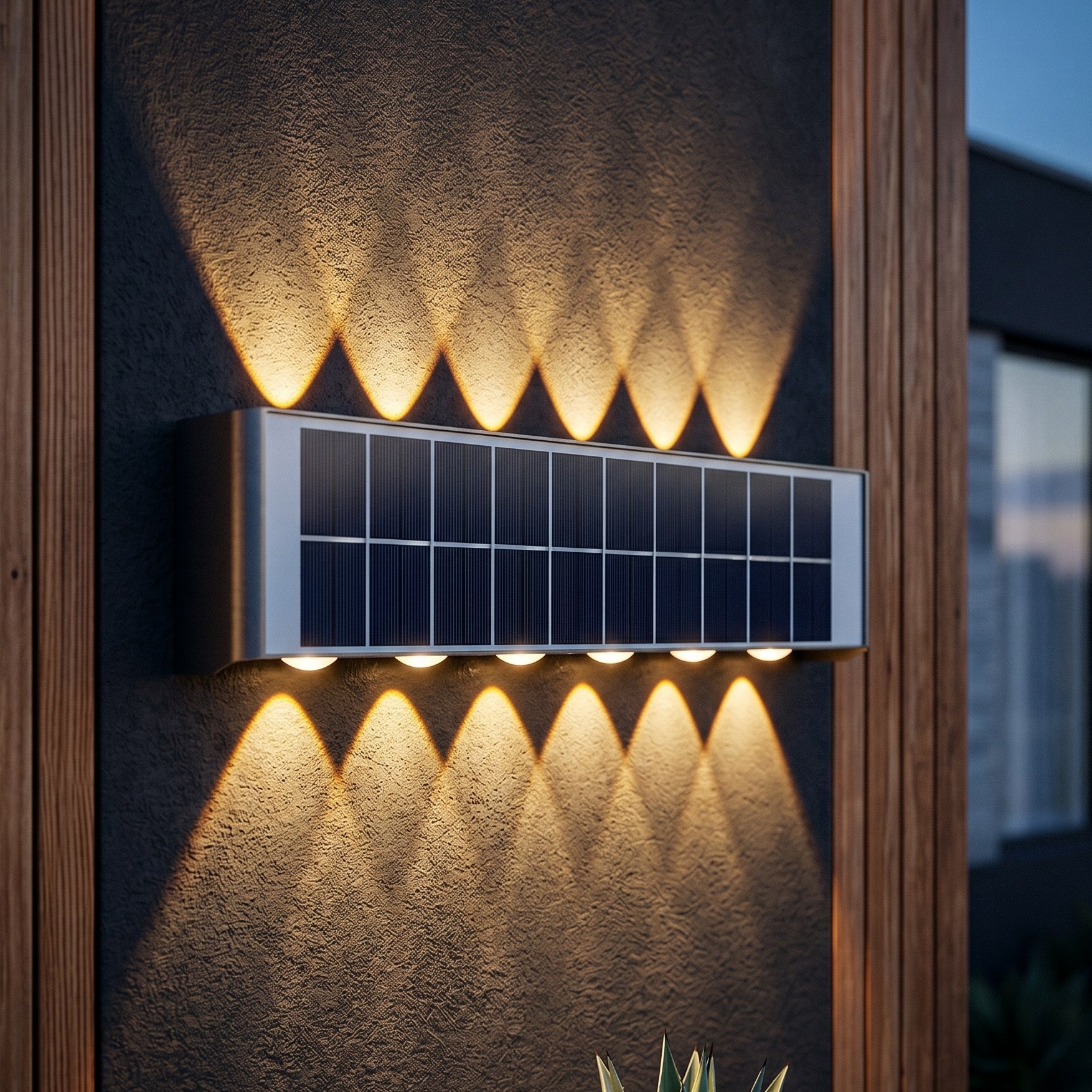 Aplica LED Premium Exterior Trio 12W Dimabila Solara