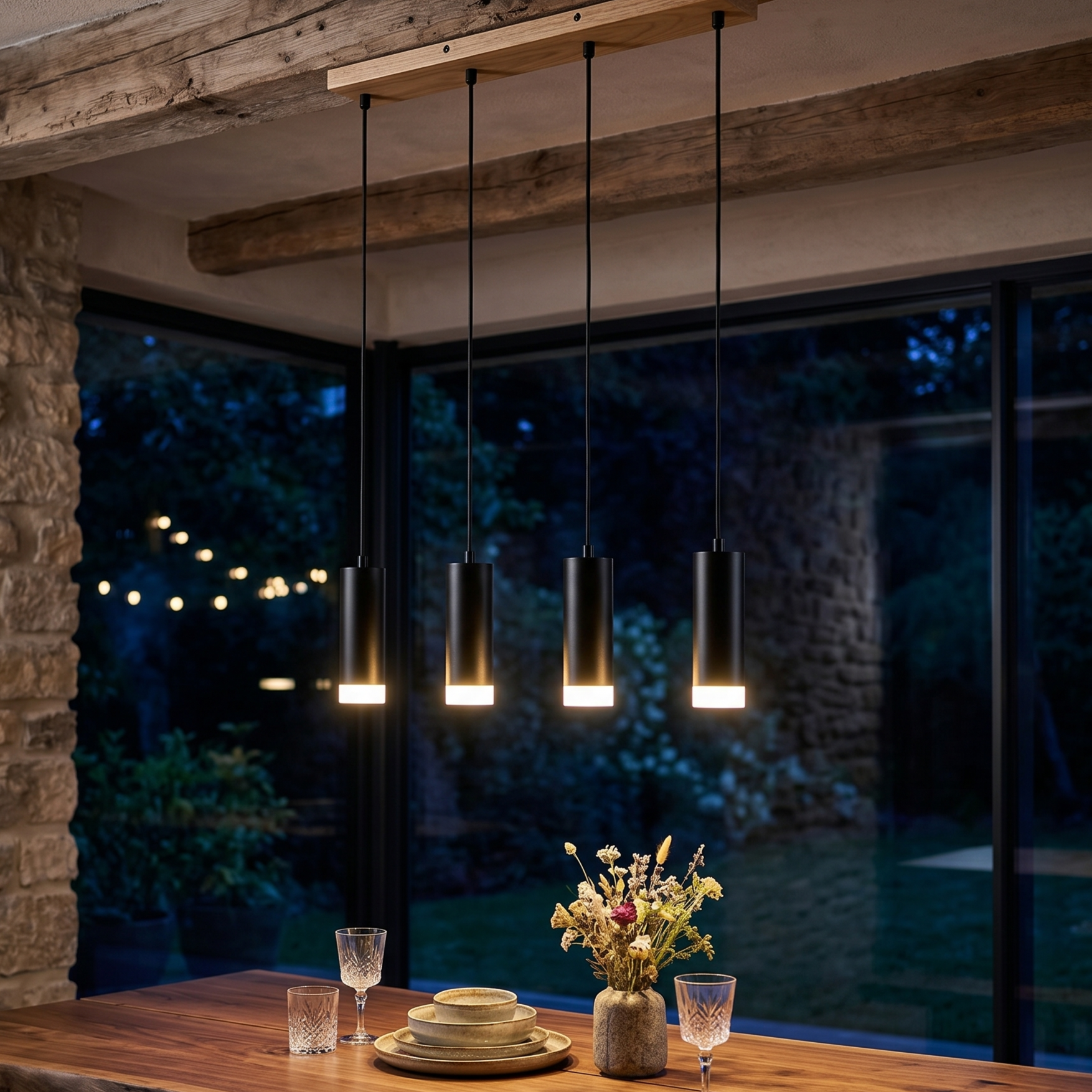 Lustra Suspendata Liniara Vintage NORDAL 4xGU10 Premium