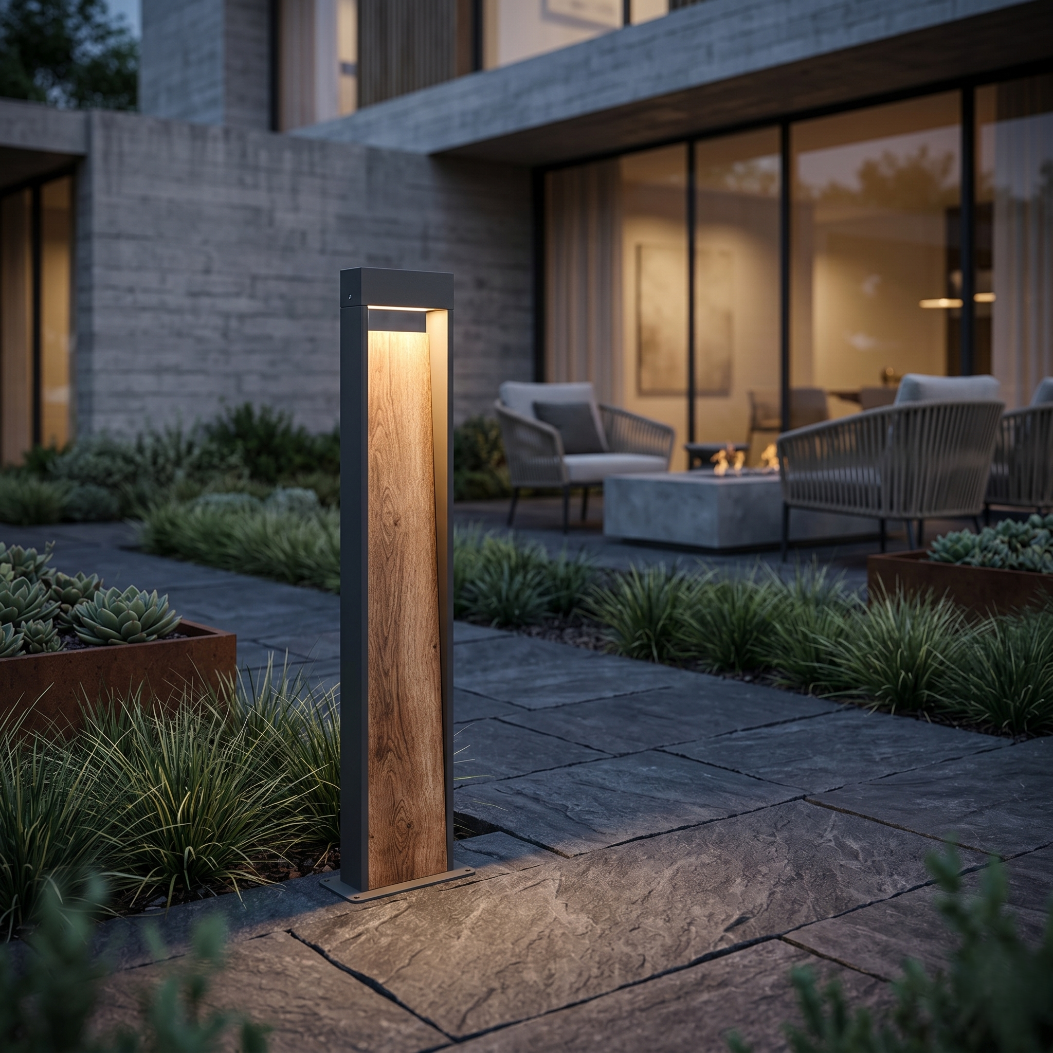 Stalp De Gradina LED Premium SALMON 11W 3000K 1200lm 100CM