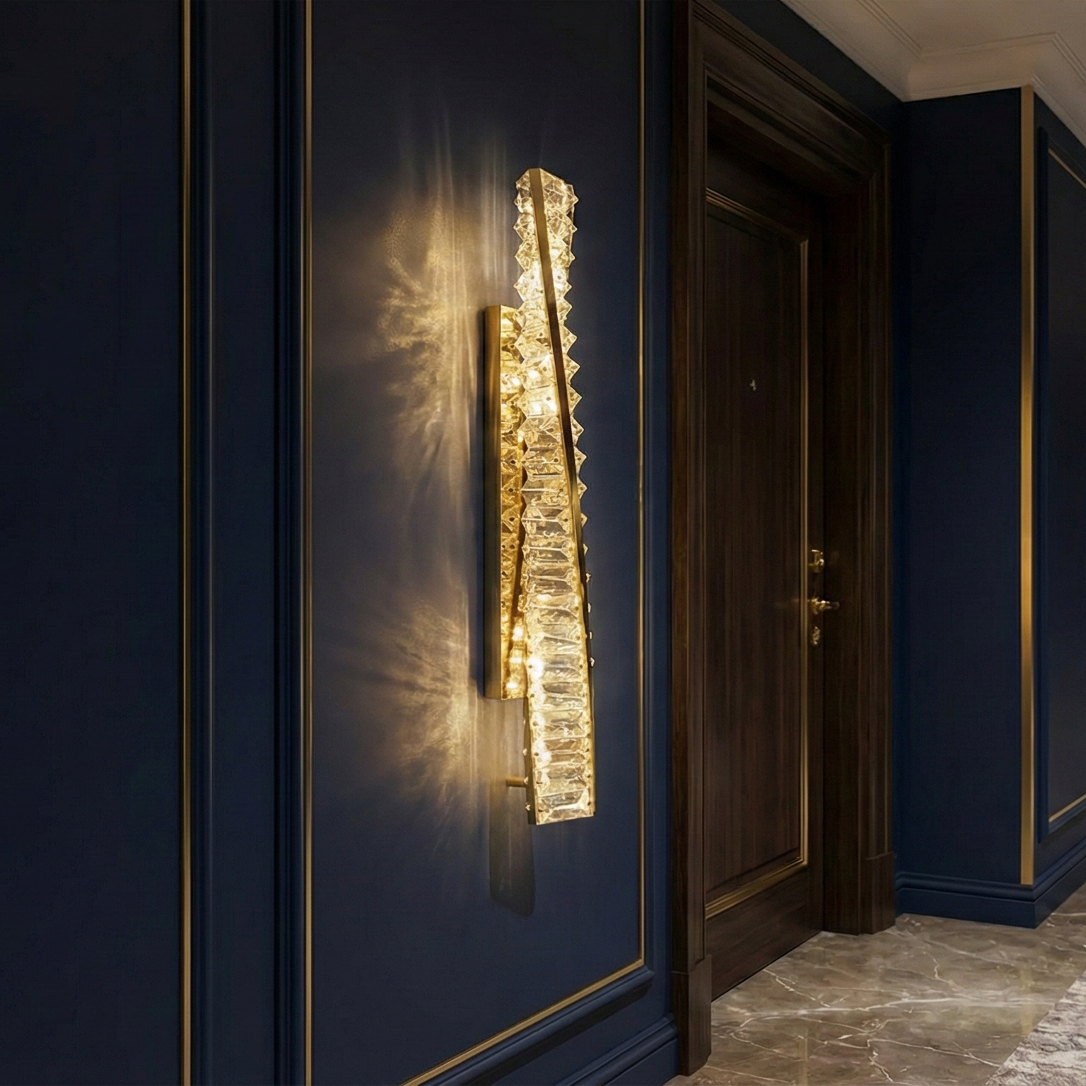 Aplica LED Cristal CIRQA Gold 50CM