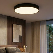 Plafoniera LED Neagra 36W BLADE Rotunda Echivalent 400W Dimabila 3 Lumini din Buton