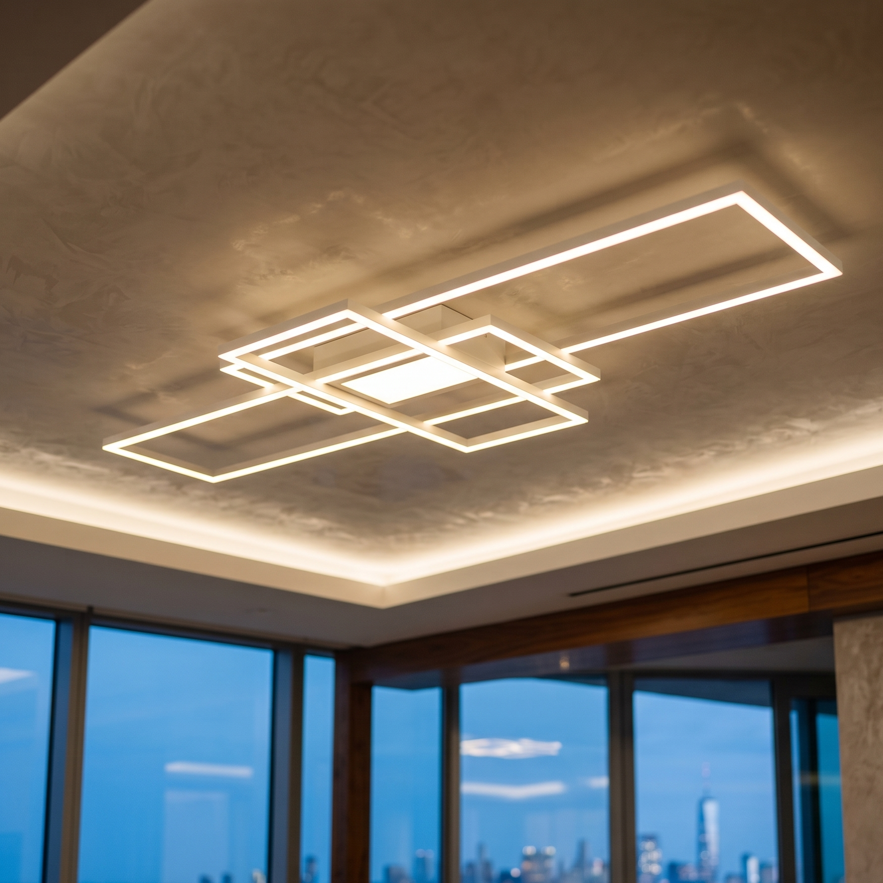 Lustra LED PREMIUM IRVINE Echivalent 800W cu Telecomanda