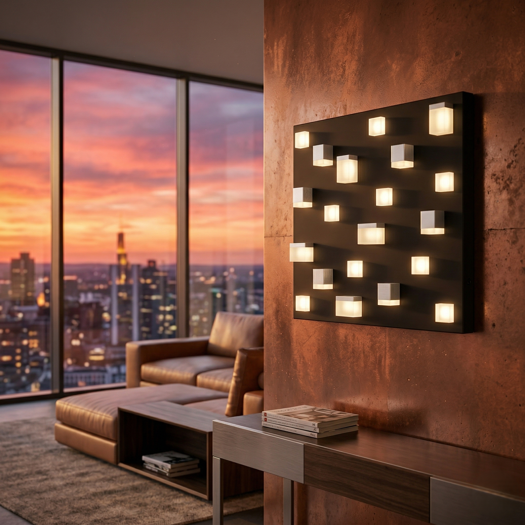 Aplica LED Civeto Black 45CM CINQUE Premium