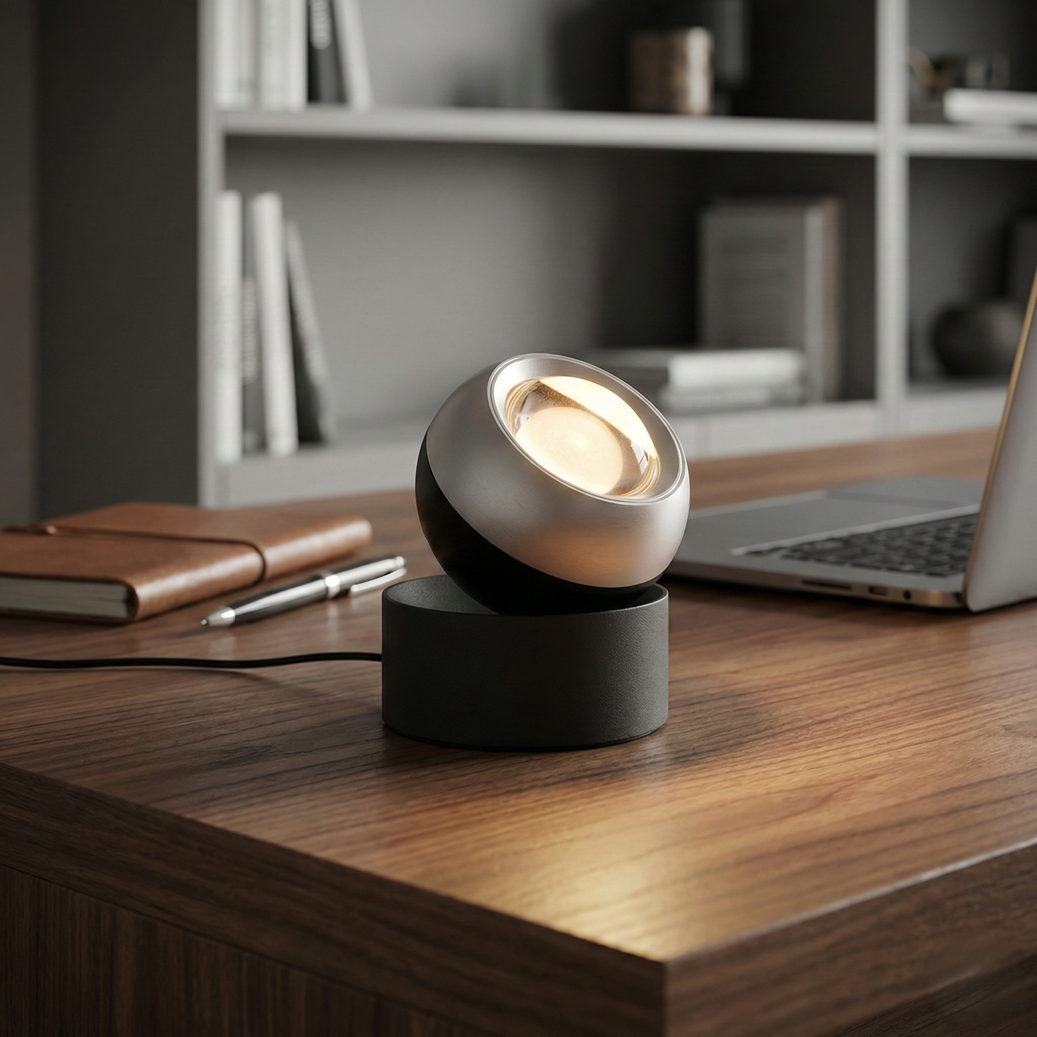 Veioza LED PREMIUM SILVER ORBIT Orientabila