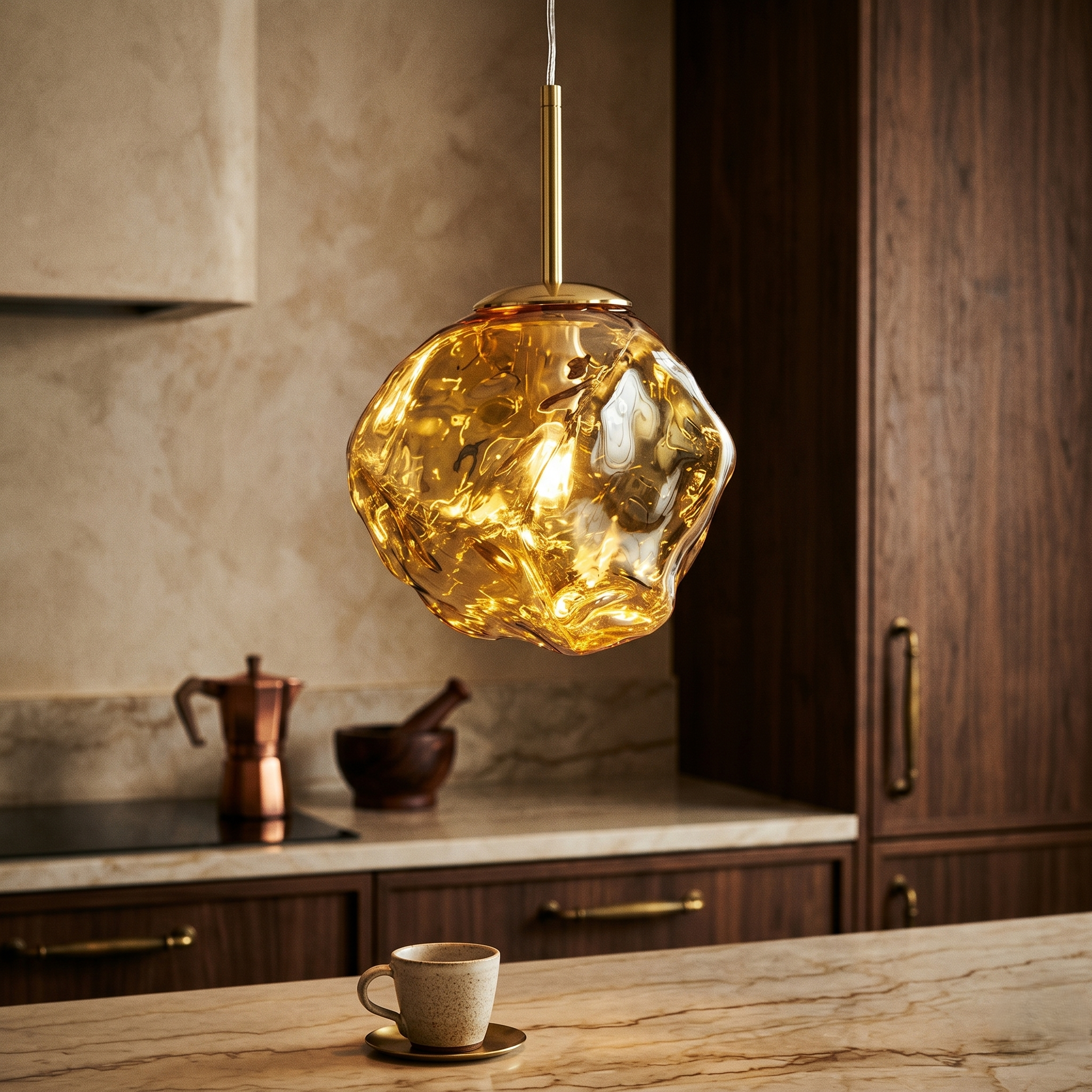 Pendul Luxury Golden ZELERIS 1xE27