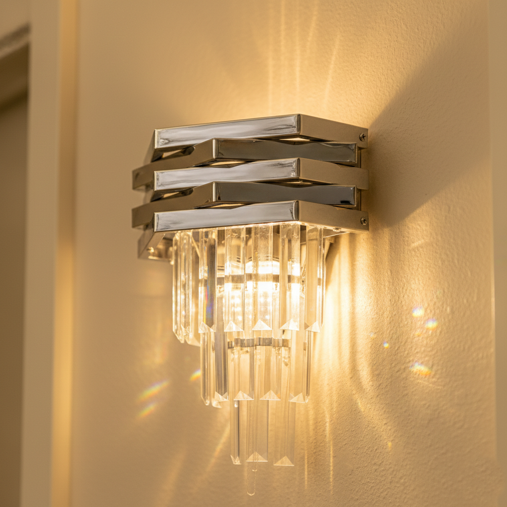 Aplica Perete Cristal Silver MALVINA Resigilat R3